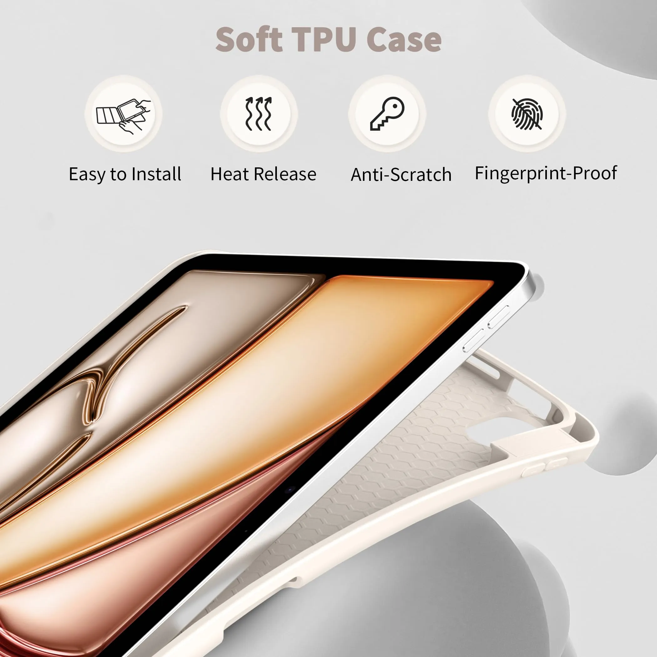EasyAcc Cover Compatibile con iPad Air 11 Pollici M4/M3/M2 2026/2025/2024 - immagine 4