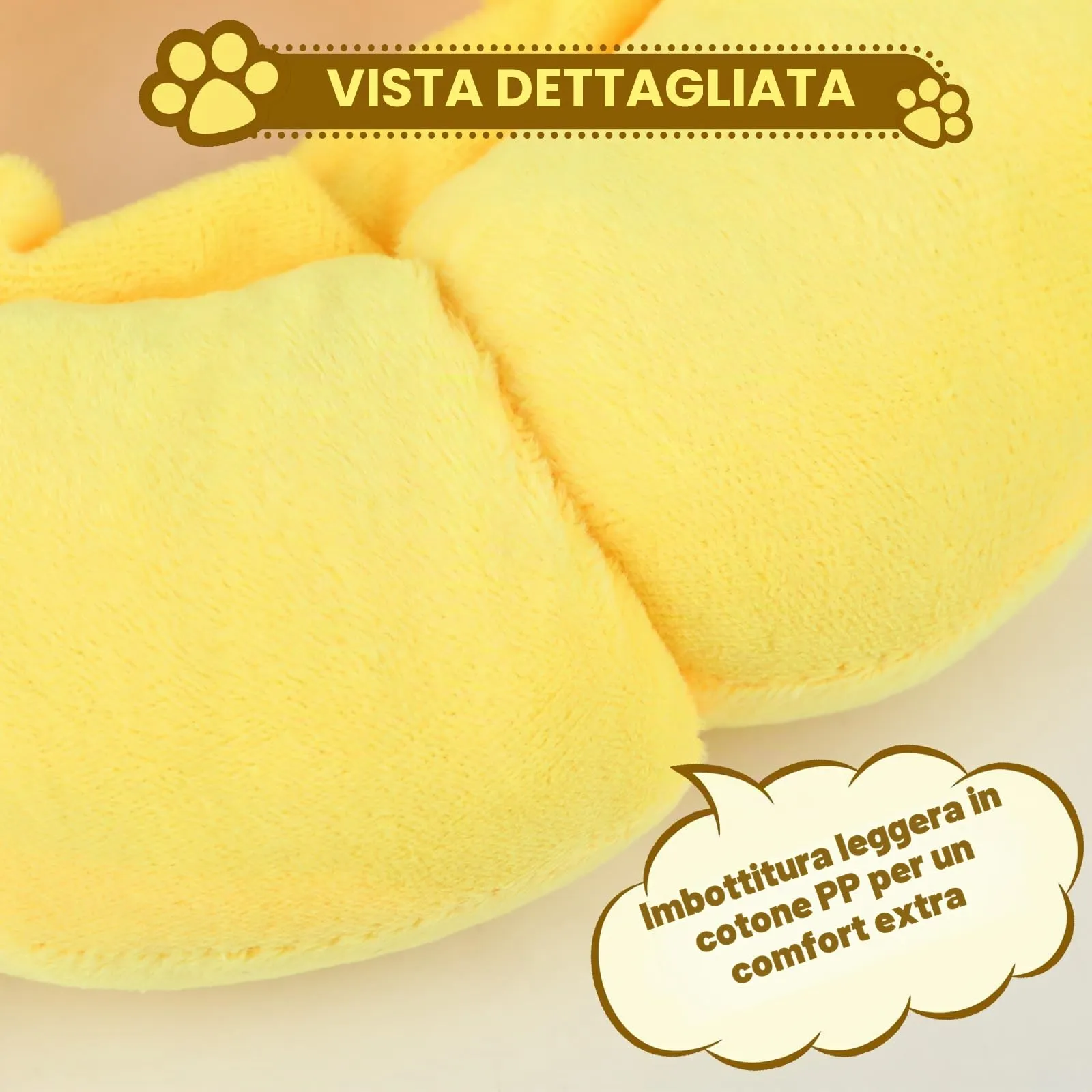 Collare Protettivo per Gatti - Collare Elisabettiano Taglia M - Cotone PP Morbido - Previene leccate post-operatorie - Per Gatti e Cani Piccoli (Girasole) - immagine 5