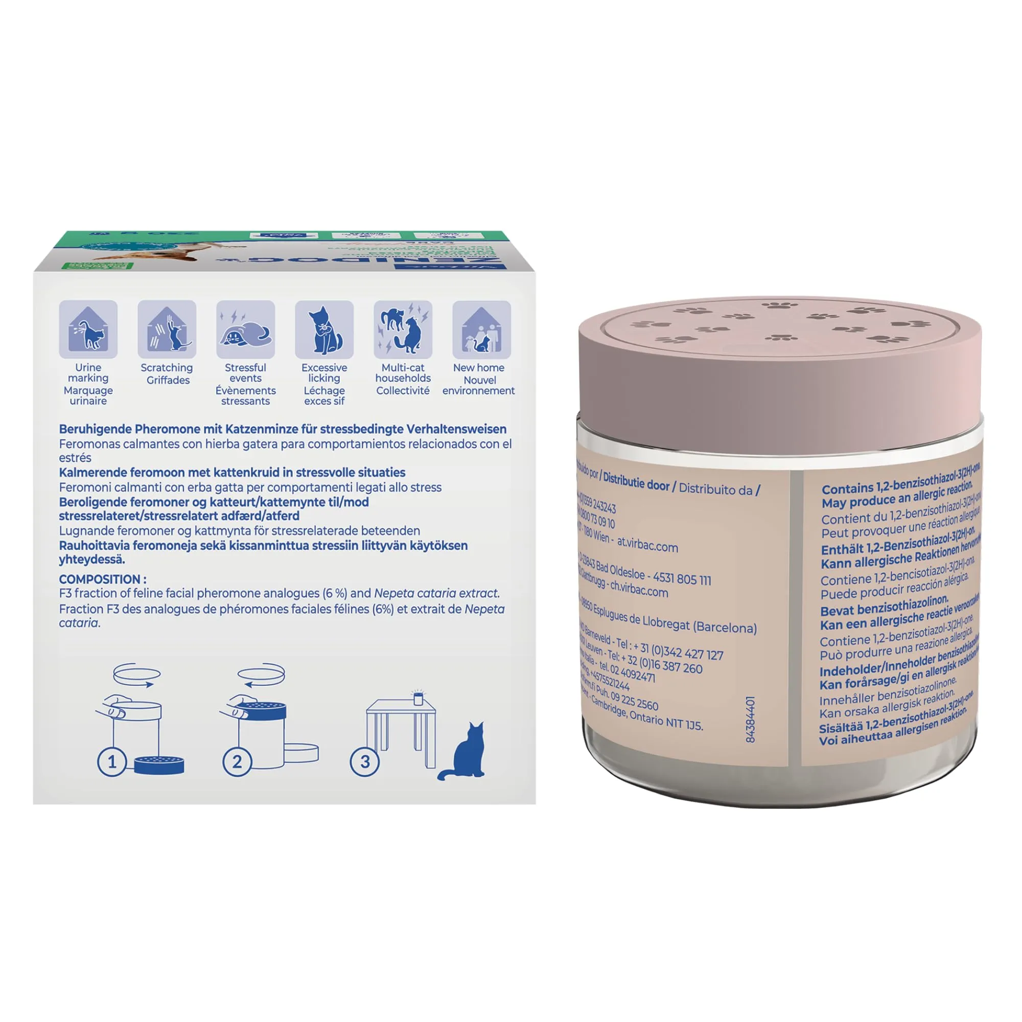 Virbac Zenifel Diffusore in Gel Calmante per Gatti 230 g - immagine 7