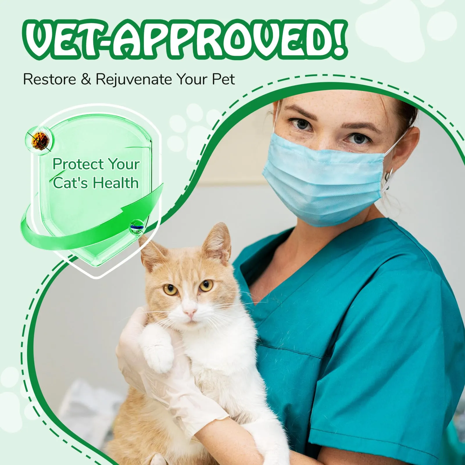 Antibiotici Naturali per Gatti - Trattamento Infezioni Cutanee, Respiratorie e Urinarie，Antibiotici per gatti，Sollievo per la pelle pruriginosa del，Sollievo per le allergie del - 120ml (2Pcs) - immagine 7
