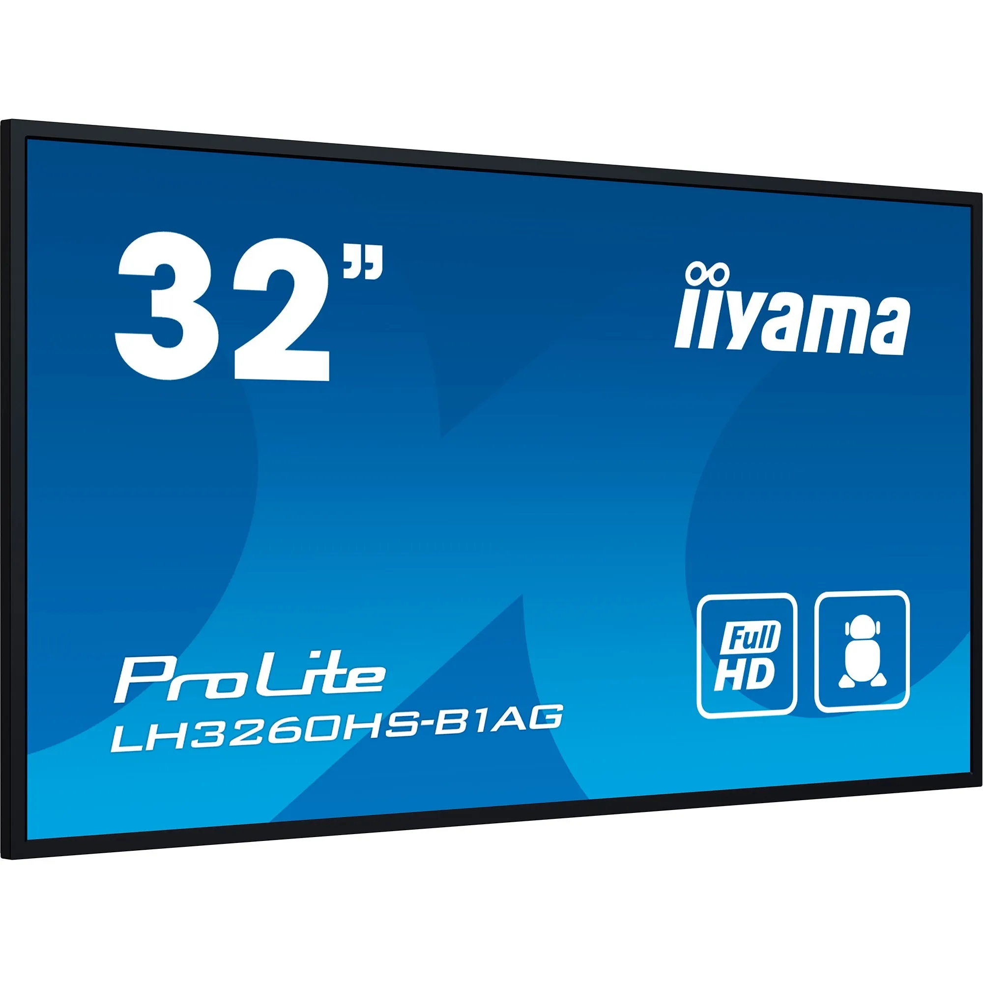 LH3260HS-B1AG visualizzatore di messaggi Pannello A digitale 80 cm (31.5") LED Wi-Fi 500 cd/m² Full HD Nero Processore integrato Android 11 24/7, Public Display - immagine 1