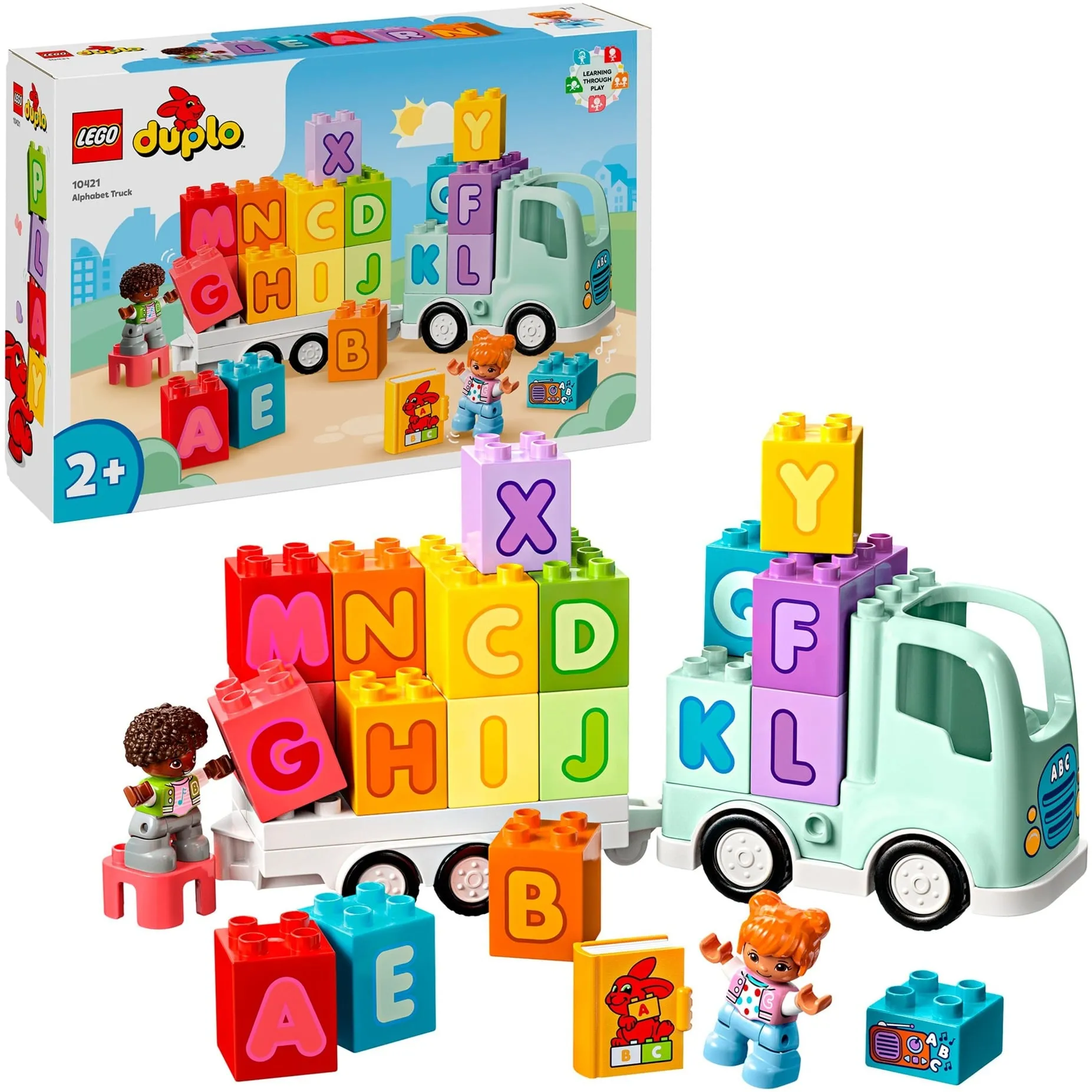 DUPLO 10421 Il Camioncino dell’Alfabeto, Giochi Educativi per Bambini 2+ Anni con Camion Giocattolo e Mattoncini ABC, Giochi di costruzione - immagine 1