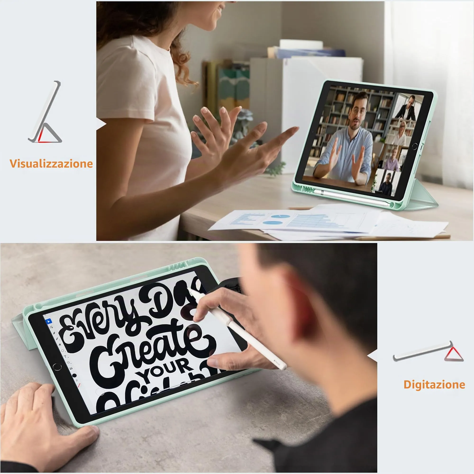 CACOE Cover Compatibile con iPad 9a / 8a / 7a Generazione - immagine 7