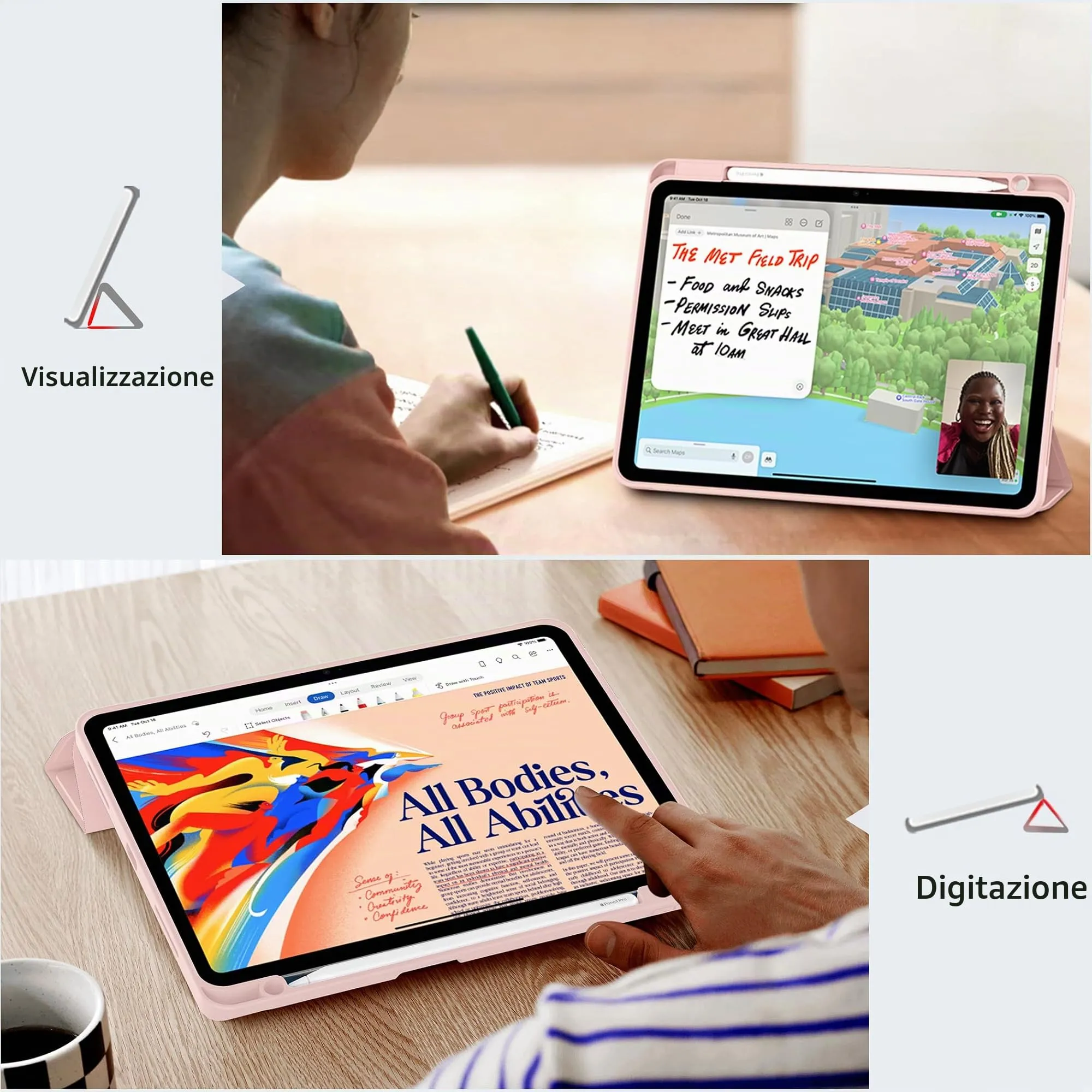 EasyAcc Cover Compatibile con iPad Air 11 Pollici M4/M3/M2 2026/2025/2024 - immagine 3