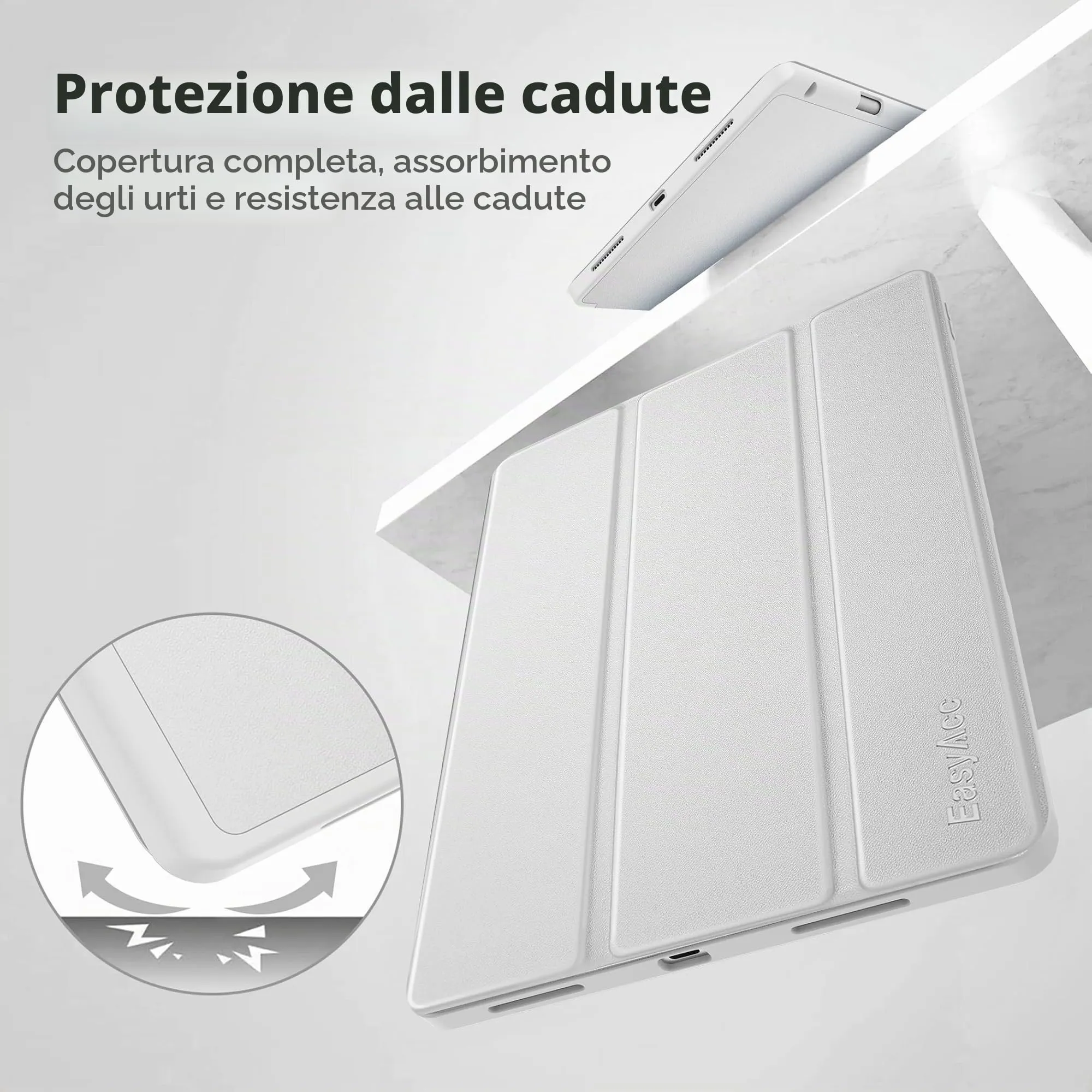 EasyAcc Cover Compatibile con iPad Air 11 Pollici M4/M3/M2 2026/2025/2024 - immagine 4
