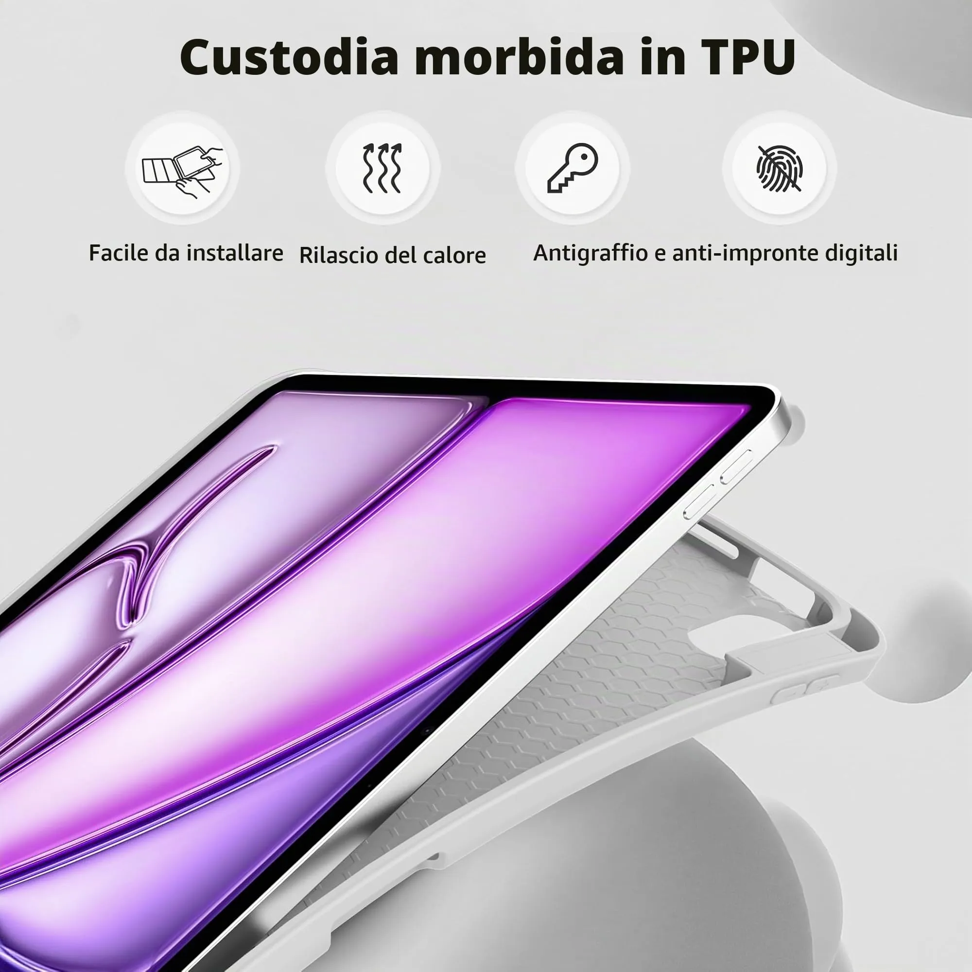 EasyAcc Cover Compatibile con iPad Air 11 Pollici M4/M3/M2 2026/2025/2024 - immagine 7