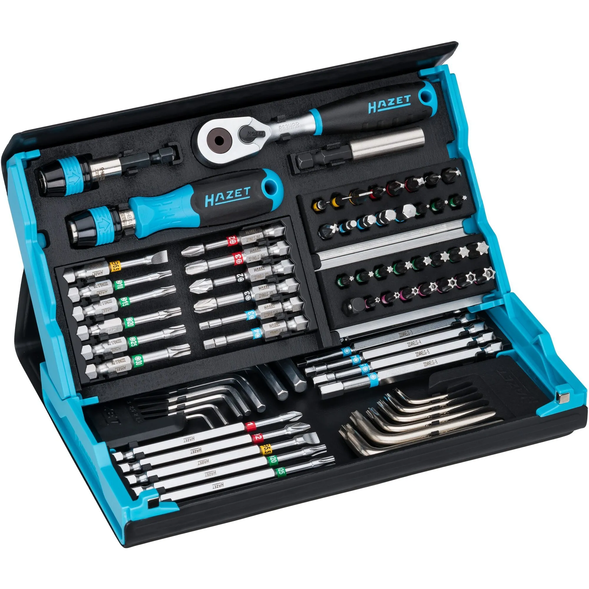 SmartCase set di punte 2200SC-31, 73 pezzi, Set di bit - immagine 1