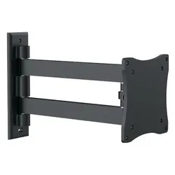 Supporto monitor TV parete ( 15 Kg ) VESA 100 x 100 A due snodi Black SMALLDUE100 - immagine 1