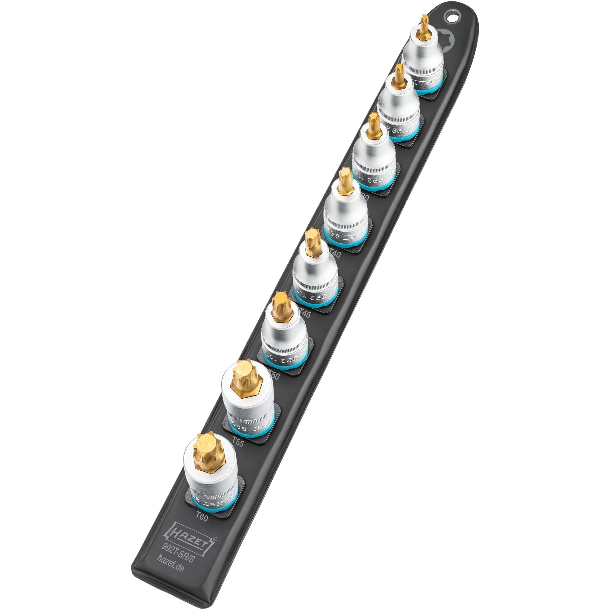 SmartRail 1/2" set di inserti per chiave a bussola, dodici facce, 8 pezzi, chiave combinata - immagine 1