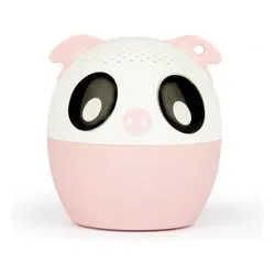 Cassa wireless EXAGERATE MUSIC PETS Piggy il Maialino (Ricaricabile) Bianco e Rosa 4W XBTPET PIG - immagine 1