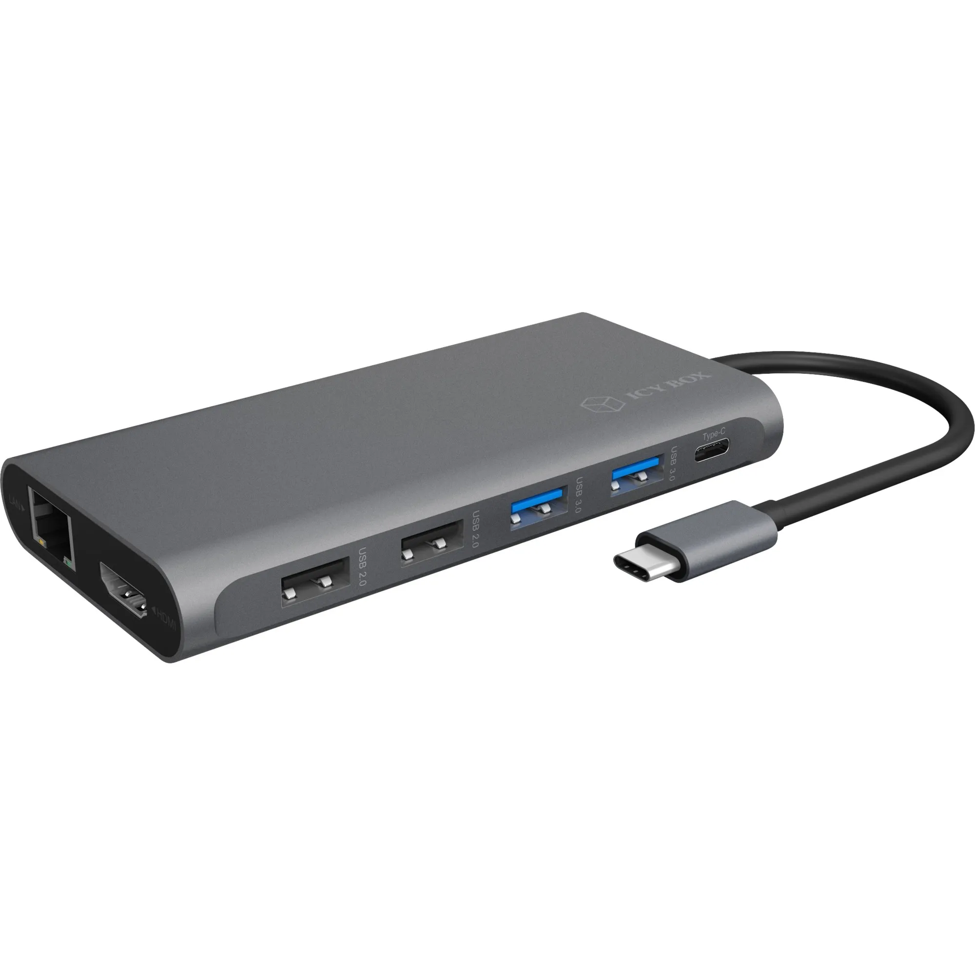 IB-DK4050-CPD Cablato USB 3.2 Gen 1 (3.1 Gen 1) Type-C Antracite, Docking station - immagine 1