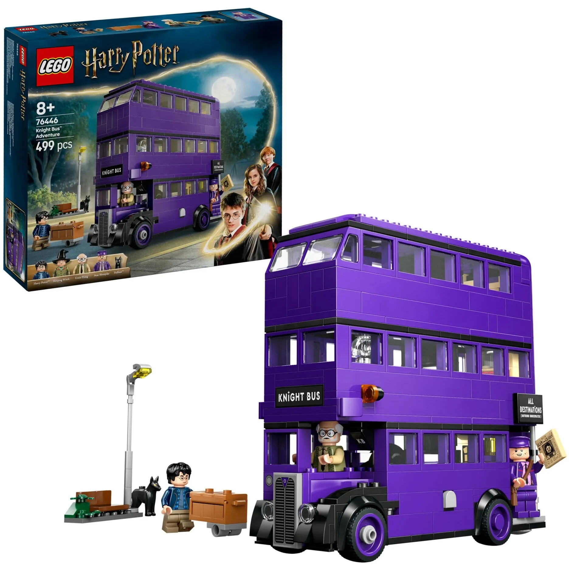 Harry Potter 76446 Avventura su Nottetempo con 5 Minifigure, Autobus Giocattolo a 3 Piani, Gioco per Bambini e Bambine8+, Giochi di costruzione - immagine 1