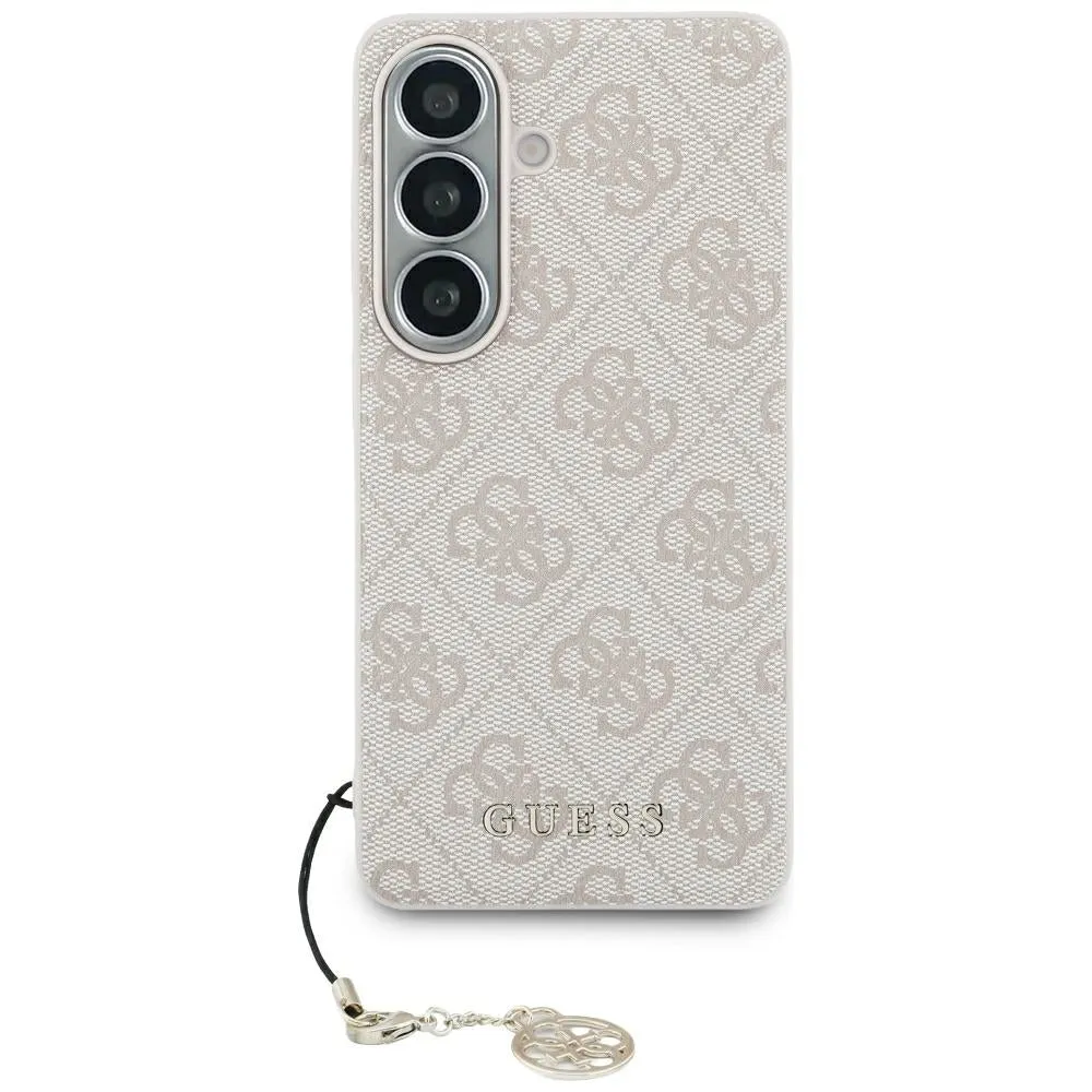 Custodia per Samsung Galaxy S26 S942, Guess, 4G Classic Logo Charm, Rosa - immagine 1
