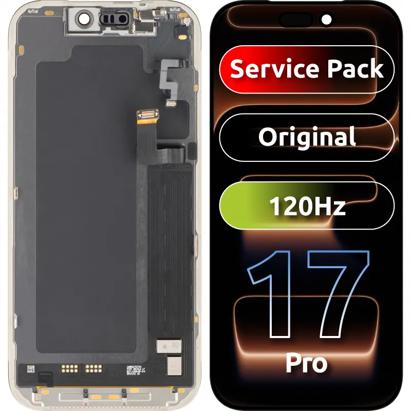 Display con Touchscreen Apple iPhone 17 Pro, con Cornice, Nero, Service Pack 661-56125 - immagine 1