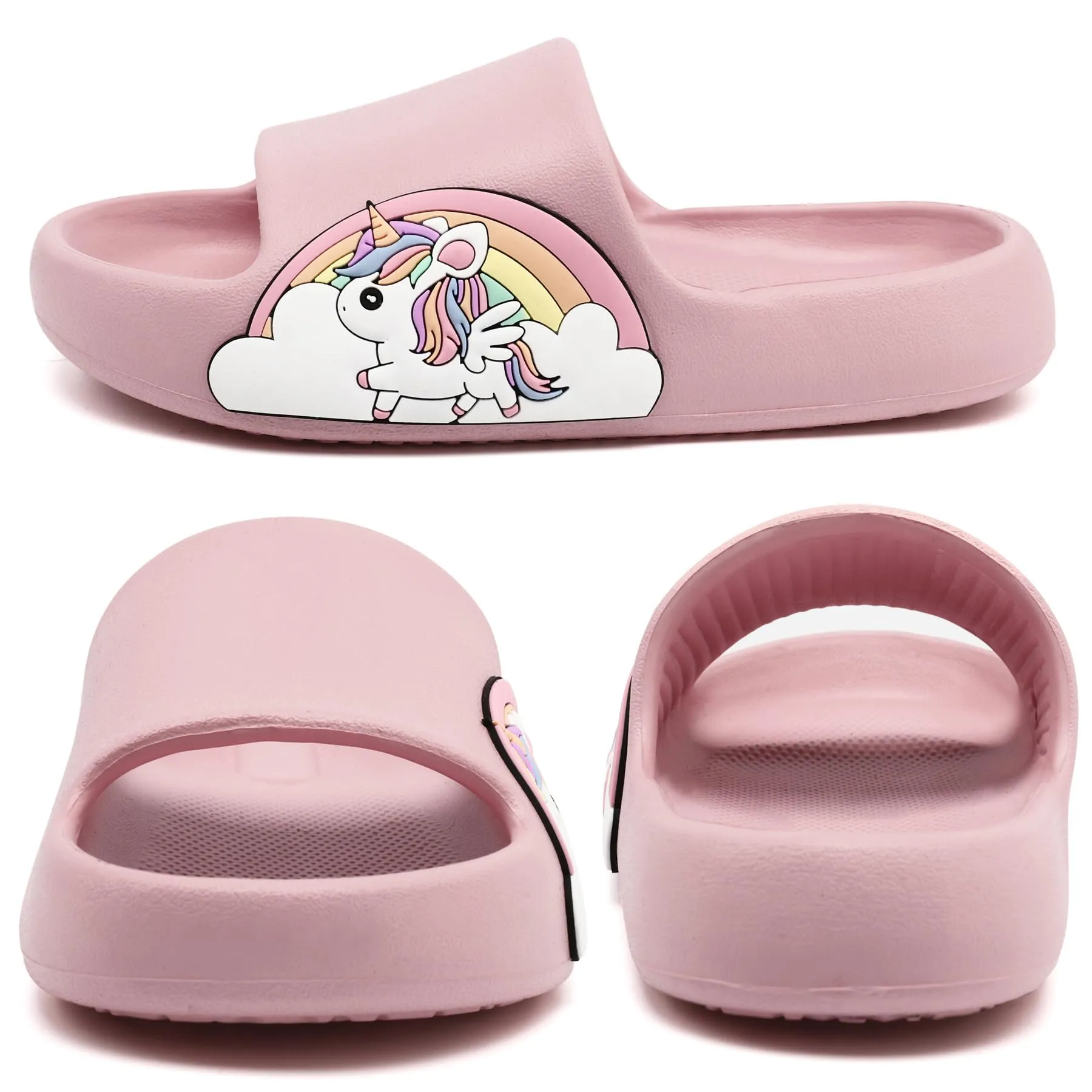 Waysoland Ciabatte donna uomo estive da Spiaggia Sandali,Ciabatte Morbide per bambini bagno,Doccia,pantofole antiscivolo infradito per interni esterni(Unicorno,23/24 EU) - immagine 2