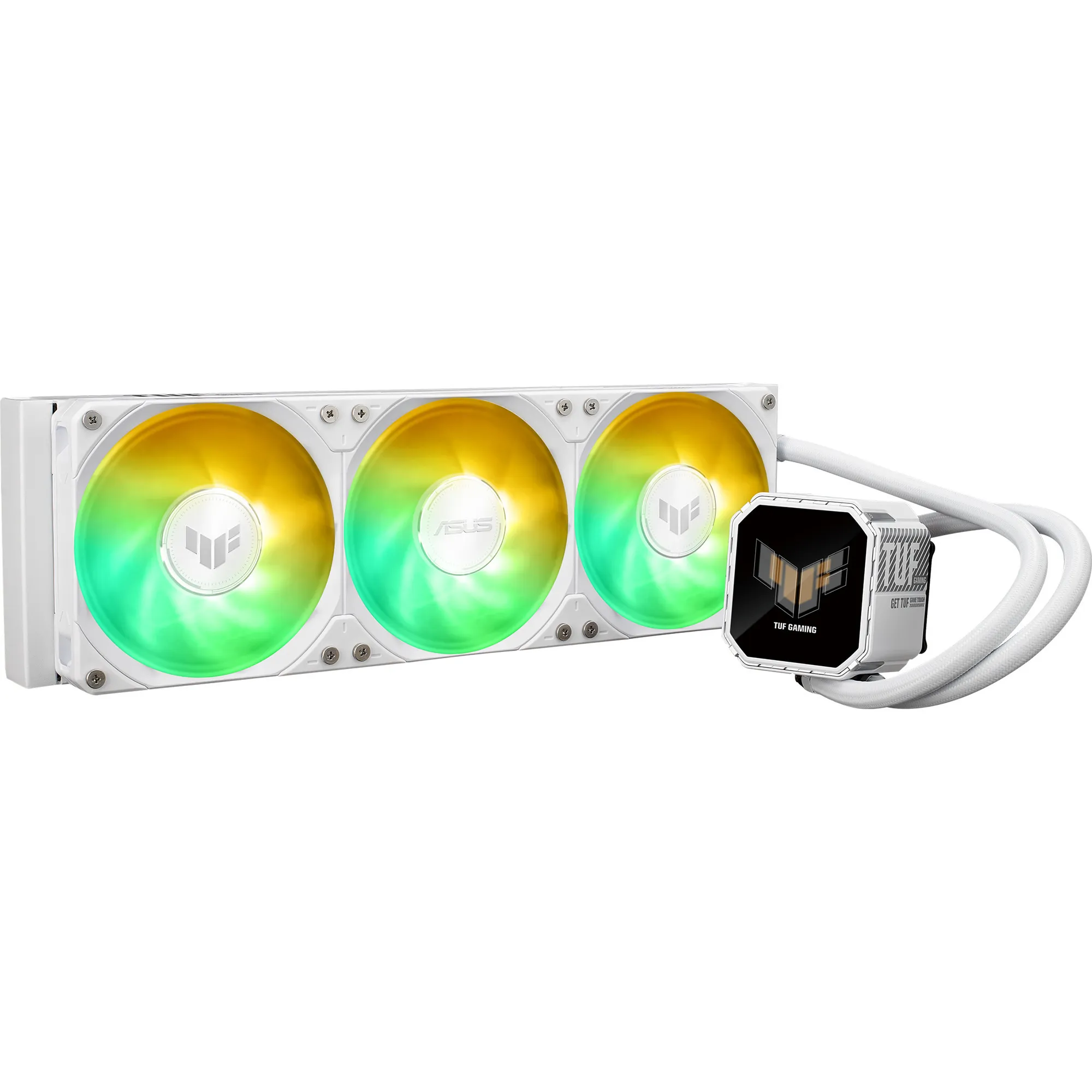 TUF Gaming LC III 360 ARGB LCD White Edition Processore Raffreddatore di liquidi tutto in uno 12 cm Bianco 1 pz, Raffreddamento ad acqua - immagine 1