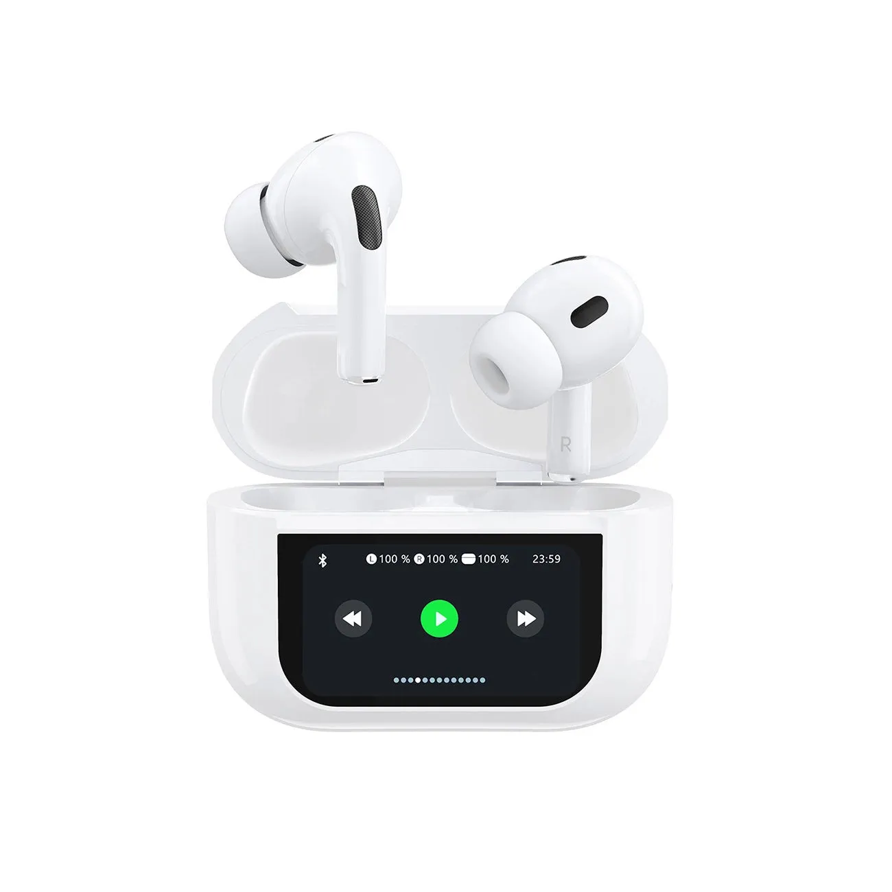 Auricolare Bluetooth Dudao U19 Display, TWS, Bianco - immagine 1
