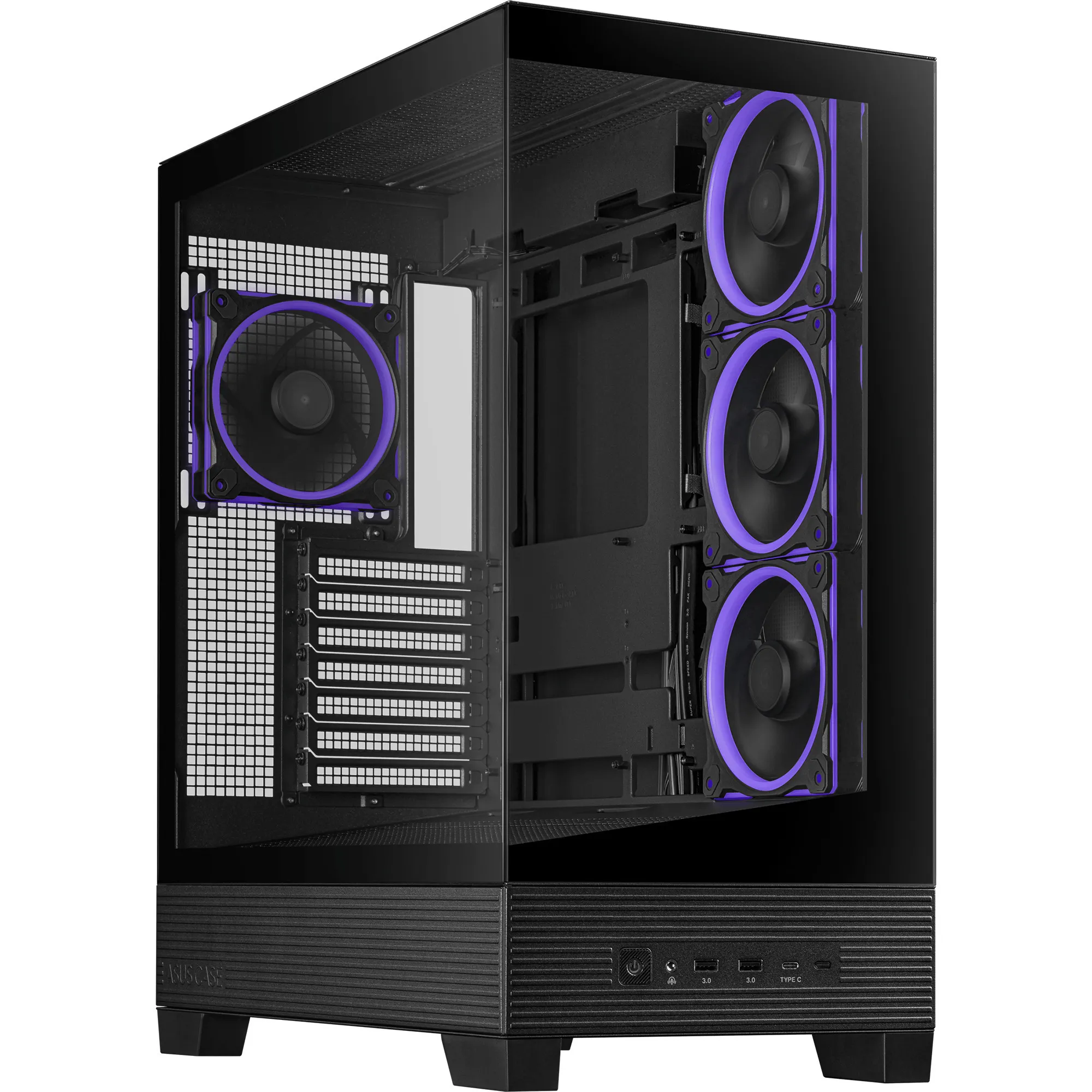 A31 Plus TG ARGB BLACK Midi Tower Nero, Chassis Tower - immagine 1