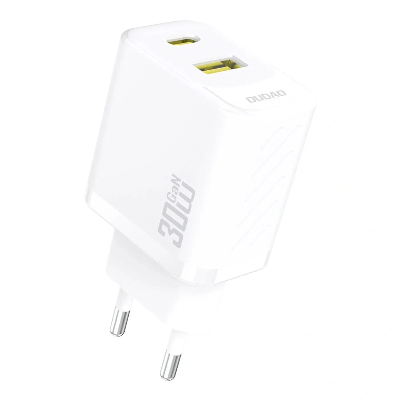 Caricabatterie Rete Dudao A27TEU, 30W, 3A, 1 x USB-A - 1 x USB-C, Bianco - immagine 1