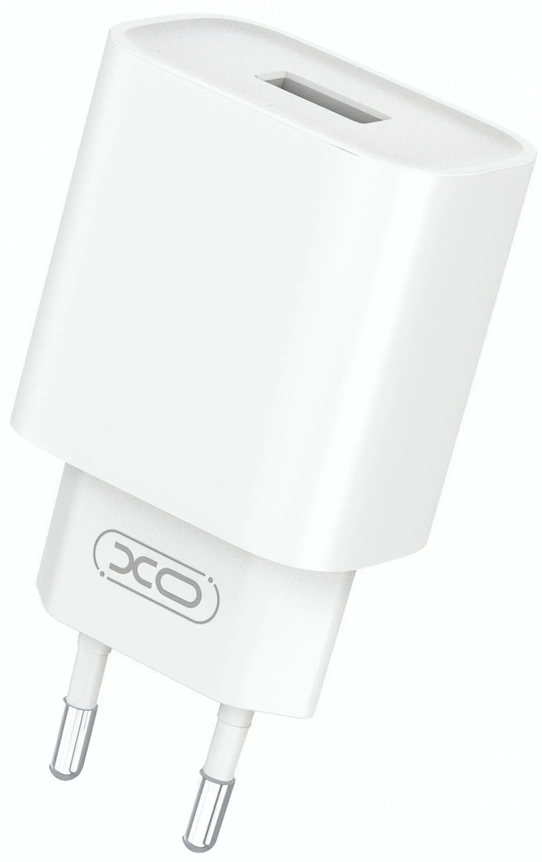 Caricabatterie Retea XO Design CE02D, 18W, 3A, 1 x USB-A, Bianco - immagine 1