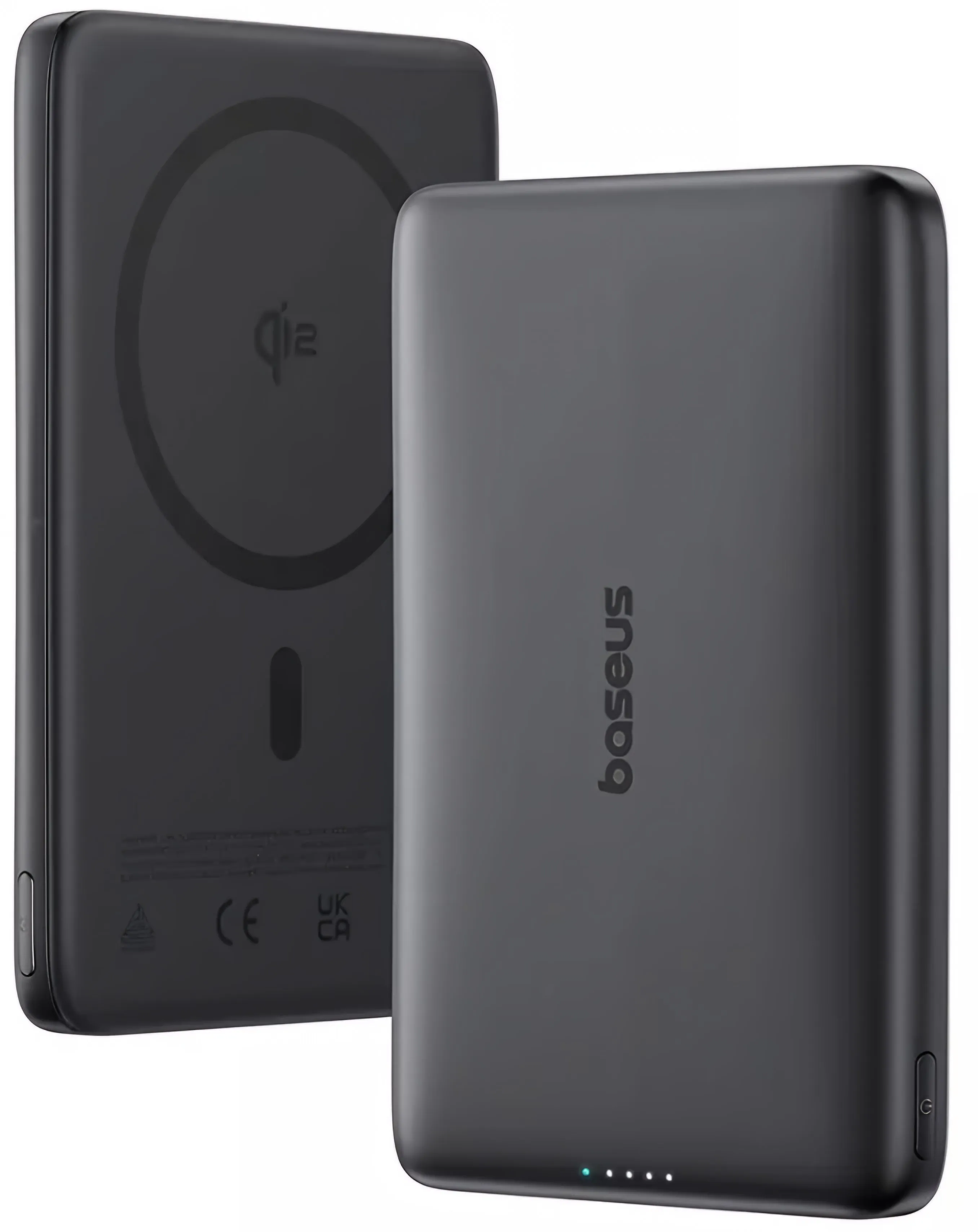 Batteria Esterna Wireless Baseus PicoGo AM41, 10000mAh, 27W, PD + FQI, 1 x QI - 1 x USB-C, Nera E0027201 - immagine 1