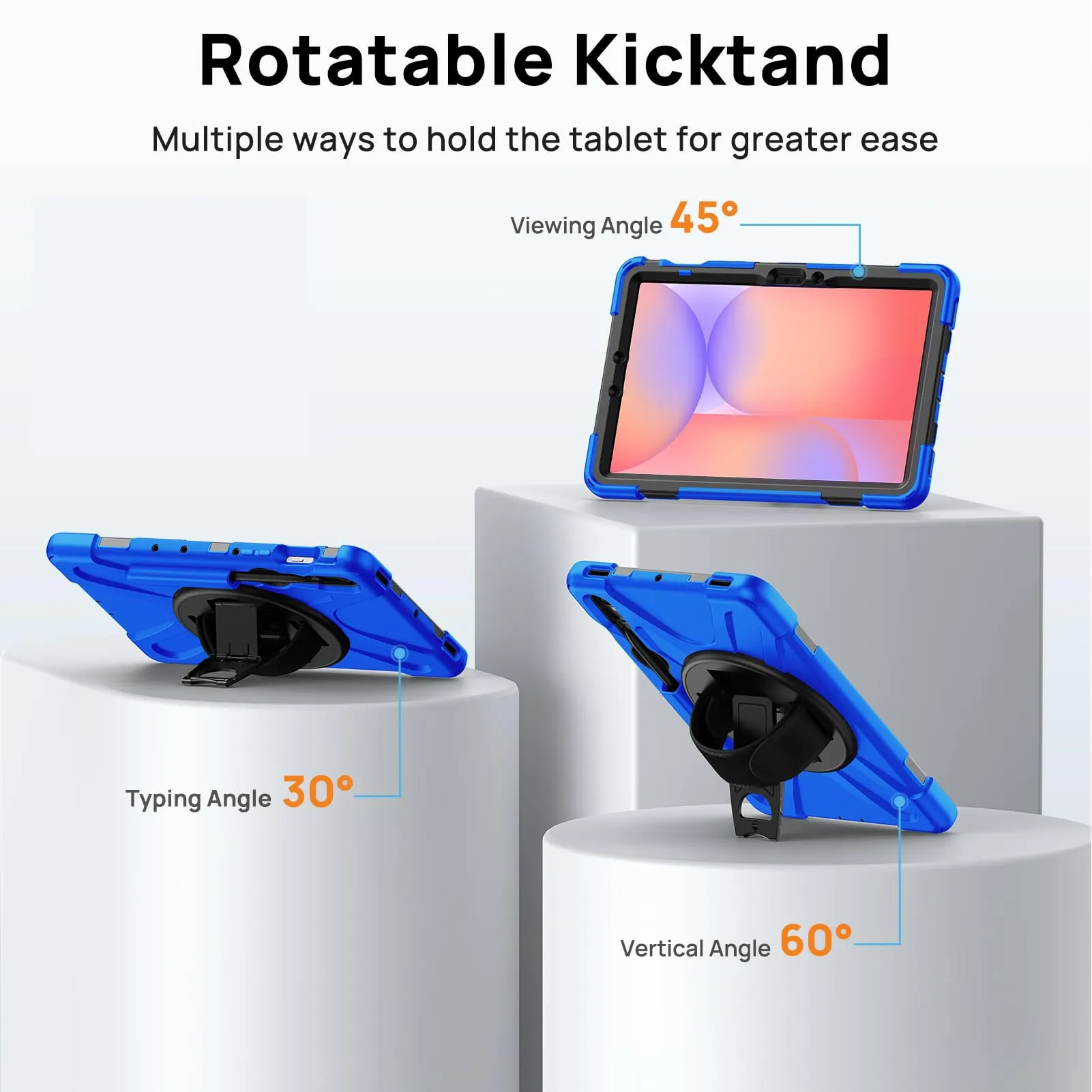 Gerutek Cover per Samsung Galaxy Tab S10 Lite/S10 FE/ S9 FE 10,9'', Blu - immagine 5