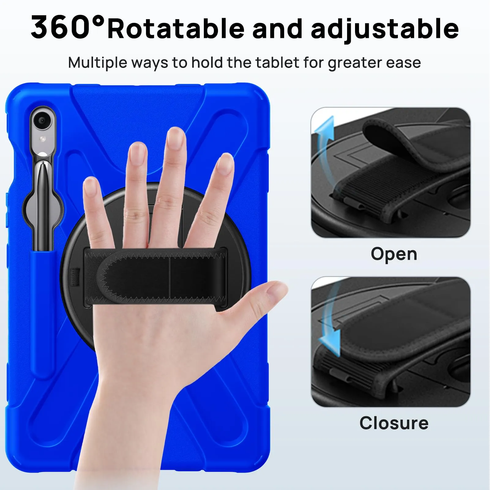 Gerutek Cover per Samsung Galaxy Tab S10 Lite/S10 FE/ S9 FE 10,9'', Blu - immagine 6