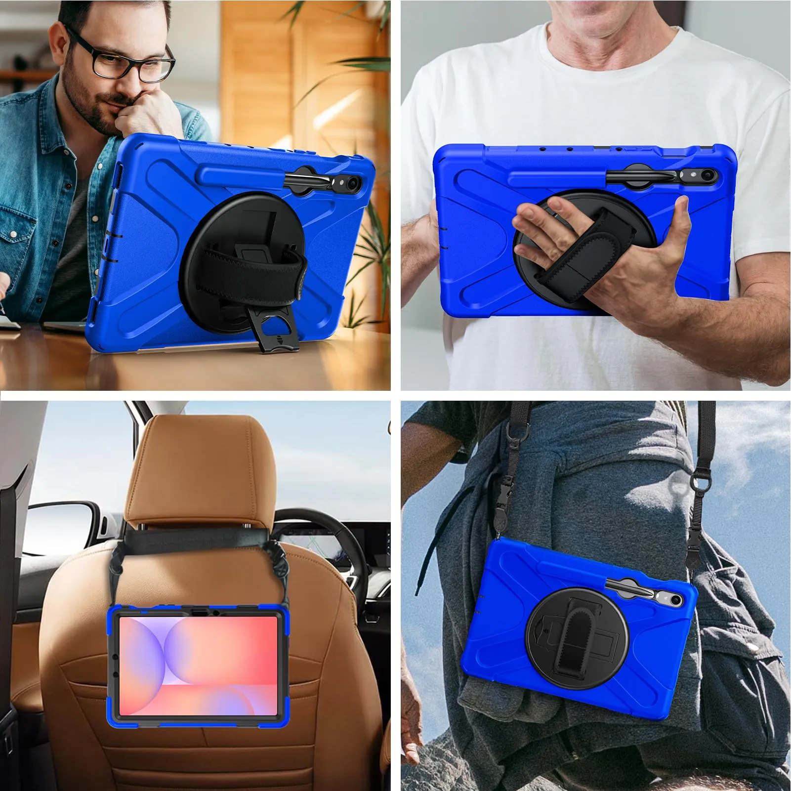 Gerutek Cover per Samsung Galaxy Tab S10 Lite/S10 FE/ S9 FE 10,9'', Blu - immagine 7