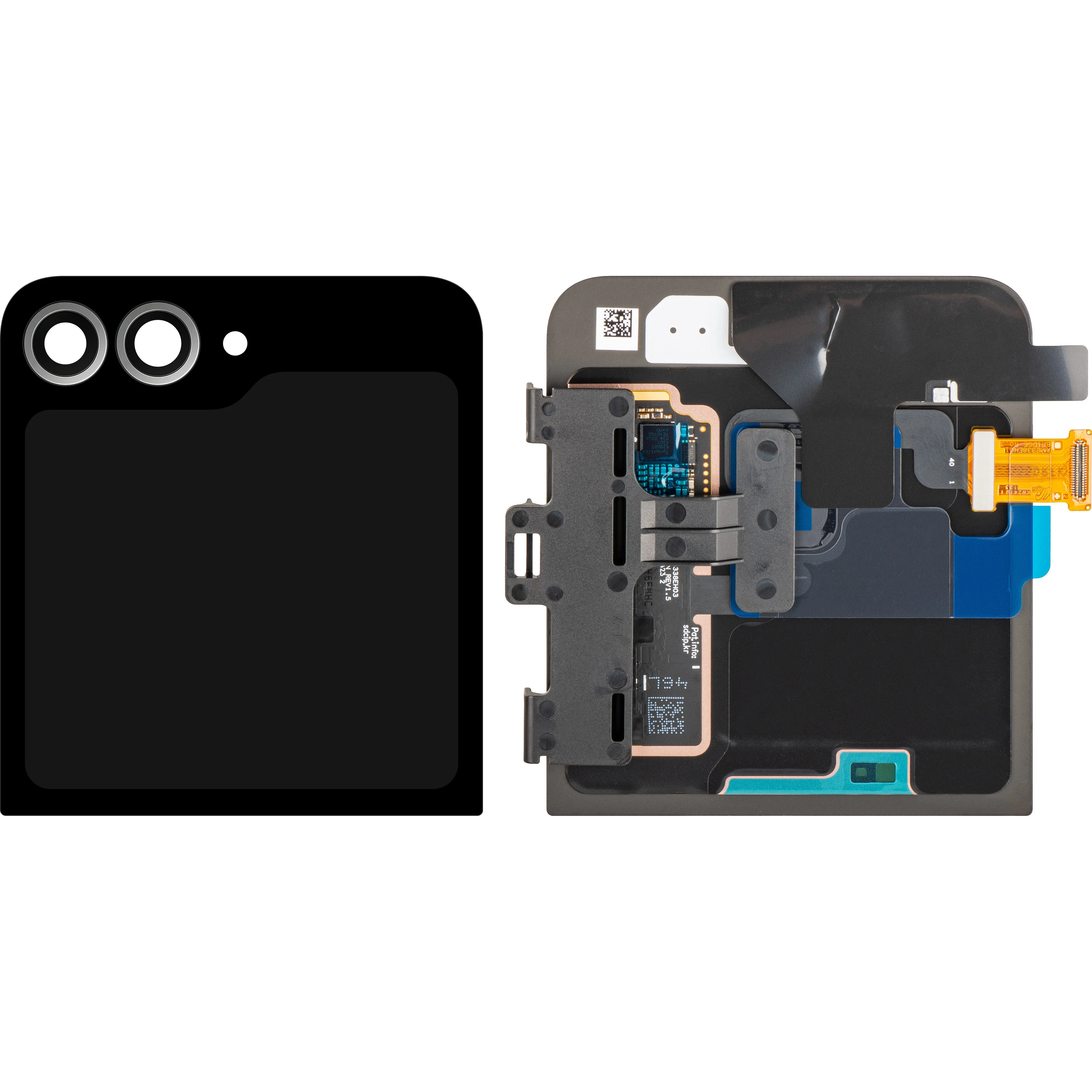 Display con Touchscreen Samsung Galaxy Z Flip6 F741, Sub Outer, Argento (Silver Shadow), Service Pack GH97-30012A - immagine 1