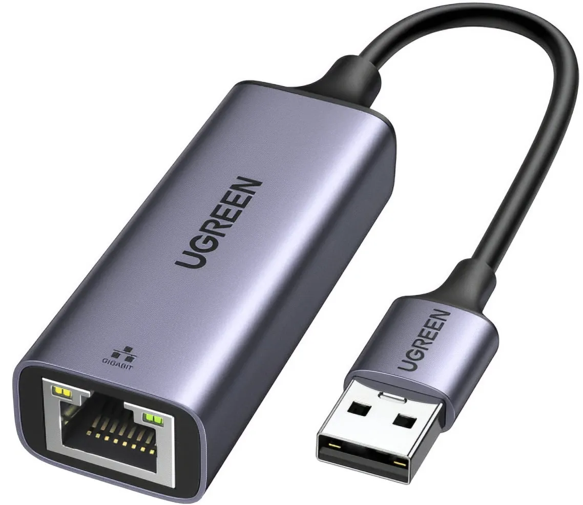 Scheda di Rete UGREEN CM209, RJ45, USB, Grigio - immagine 1
