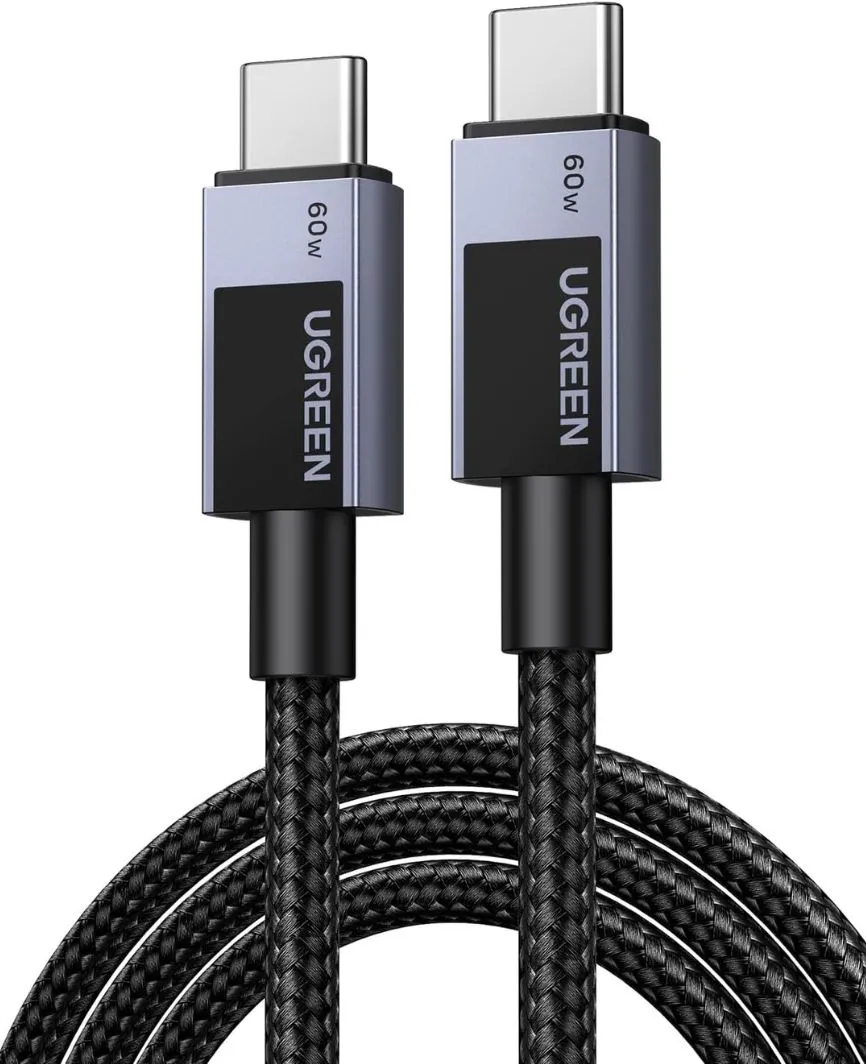 Cavo Dati e Ricarica USB-C - USB-C UGREEN L524, 60W, 2m, Grigio - immagine 1