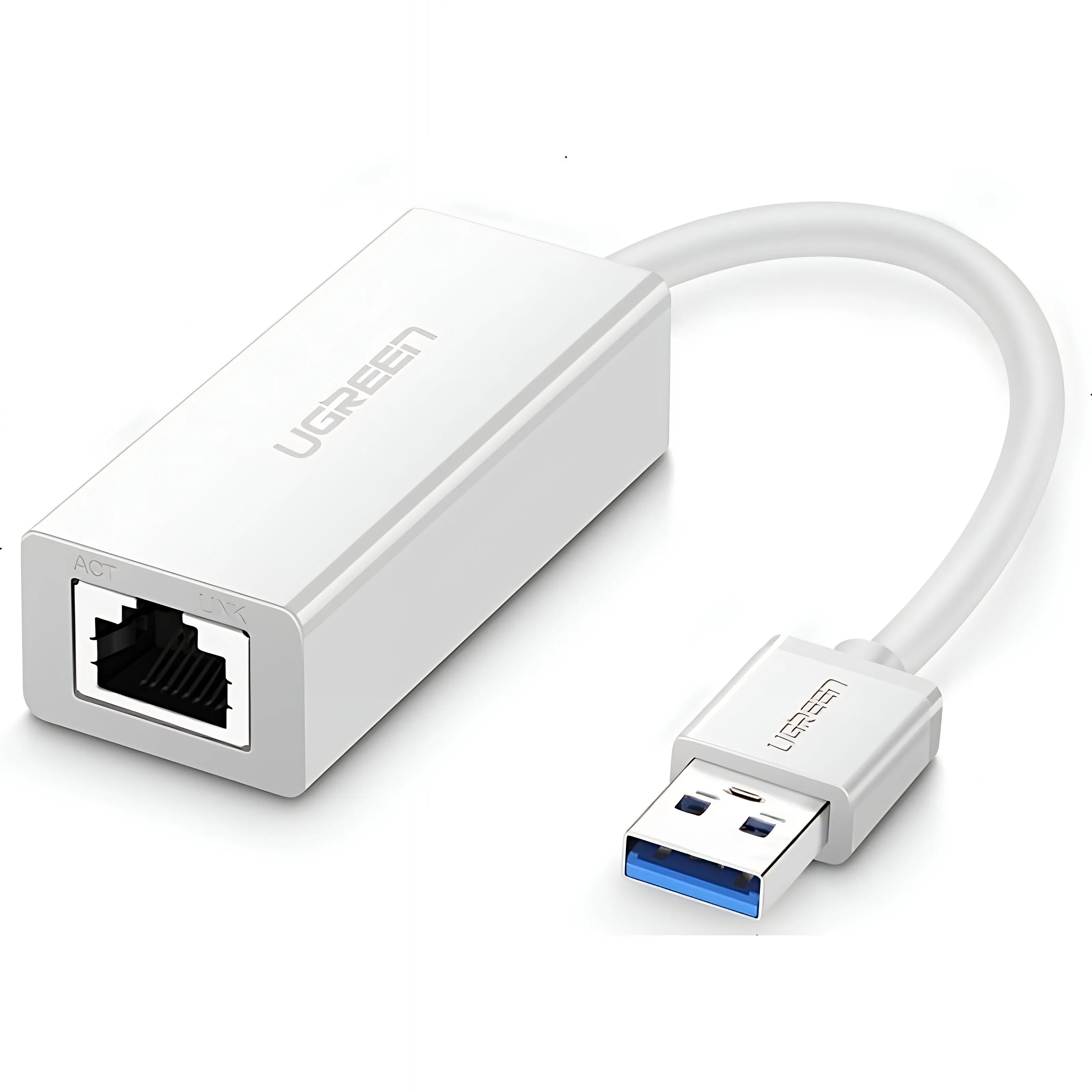 Scheda di Rete UGREEN CR111, RJ45, USB 3.0, Bianco - immagine 1
