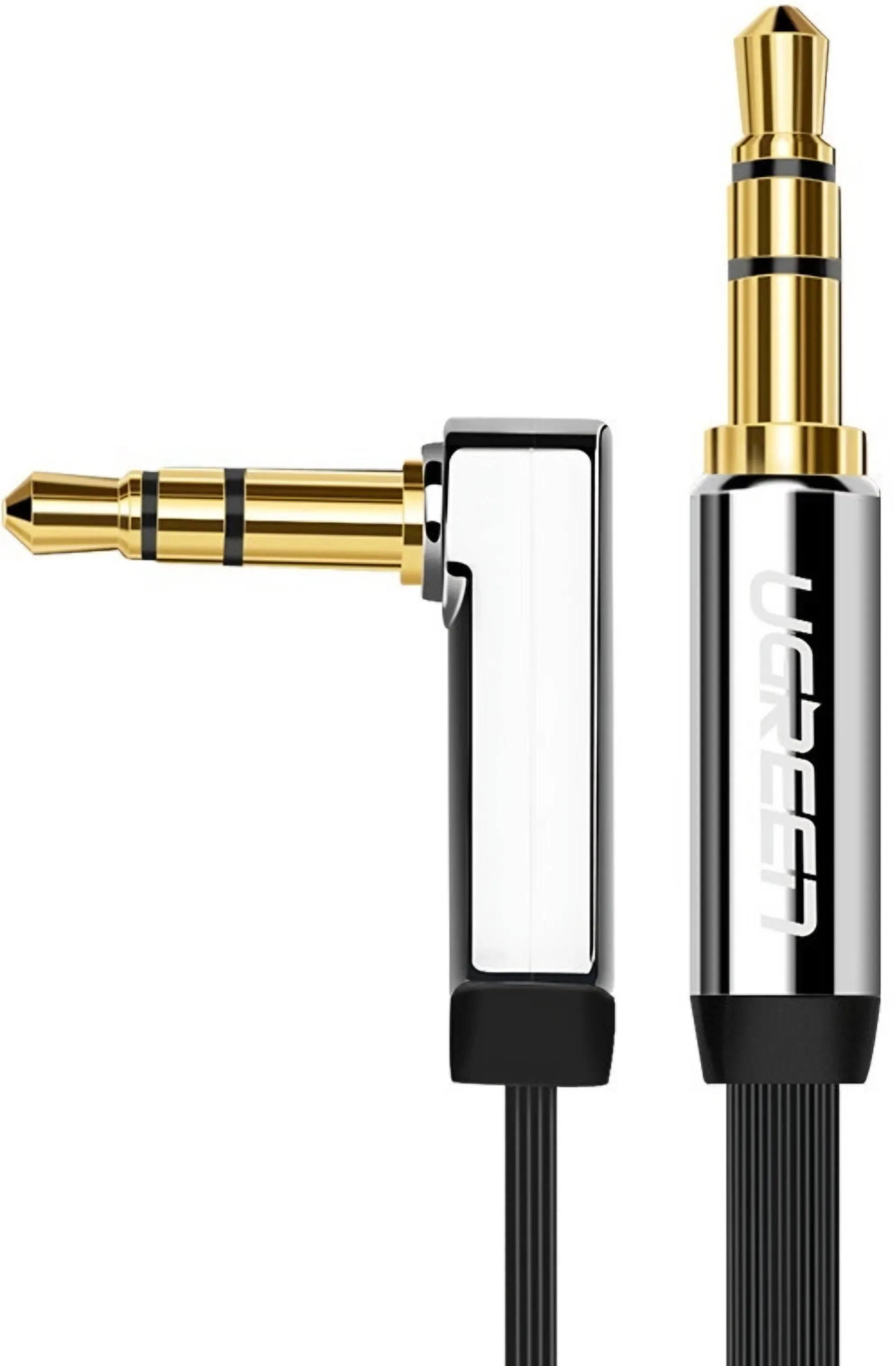 Cavo Audio 3.5mm - 3.5mm UGREEN AV119 Angled, 5m, Nero - immagine 1