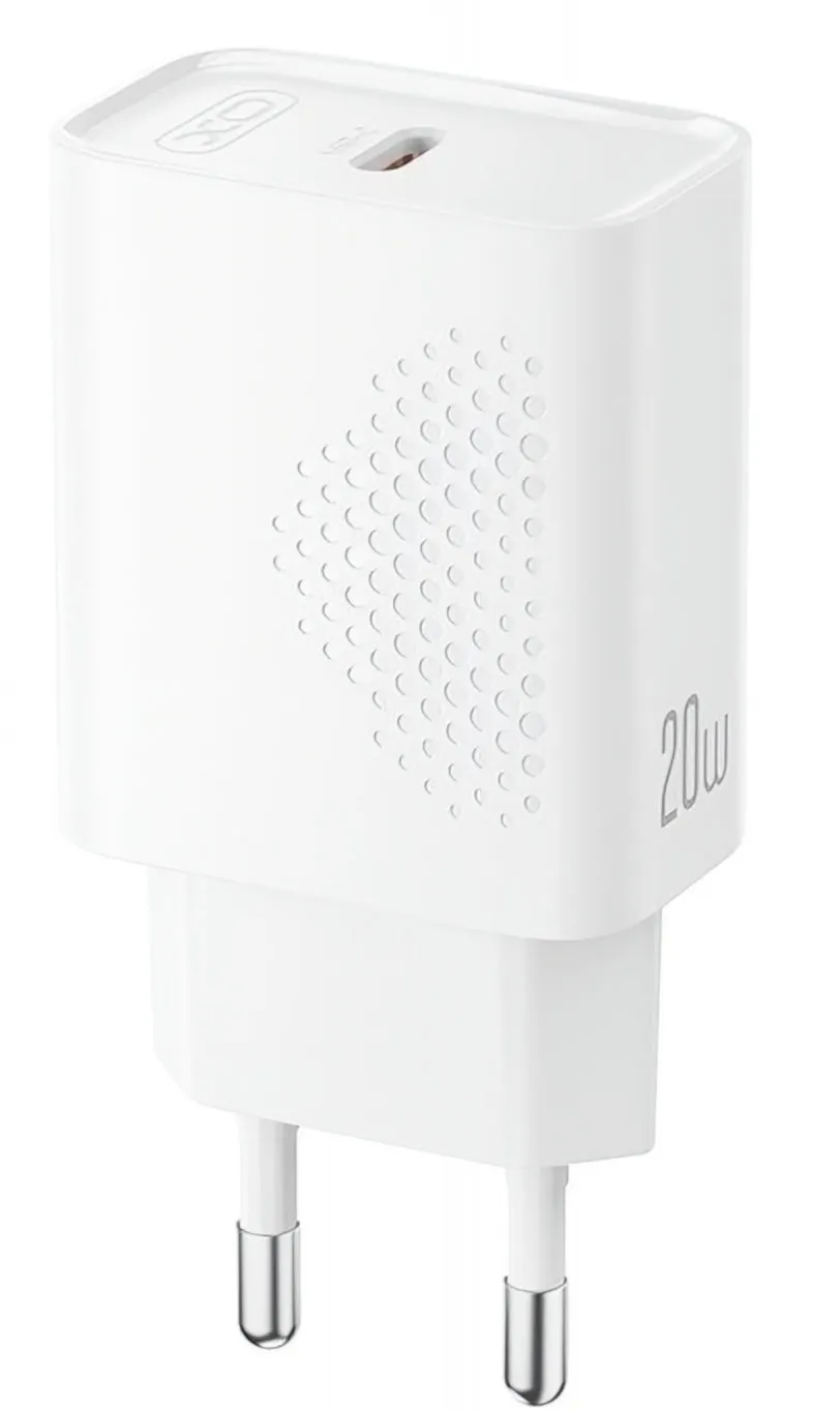 Caricabatterie Rete USB-C XO Design L160, 20W, 3A, 1 x USB-C, Bianco - immagine 1