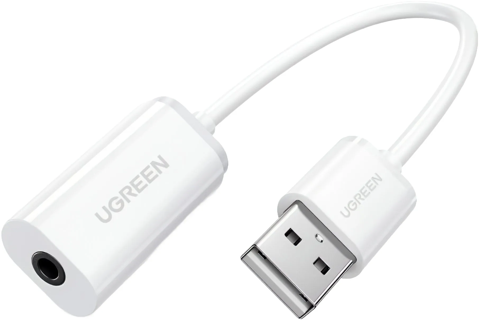 Adattatore Audio UGREEN US206, USB-A - 3.5mm, Bianco - immagine 1