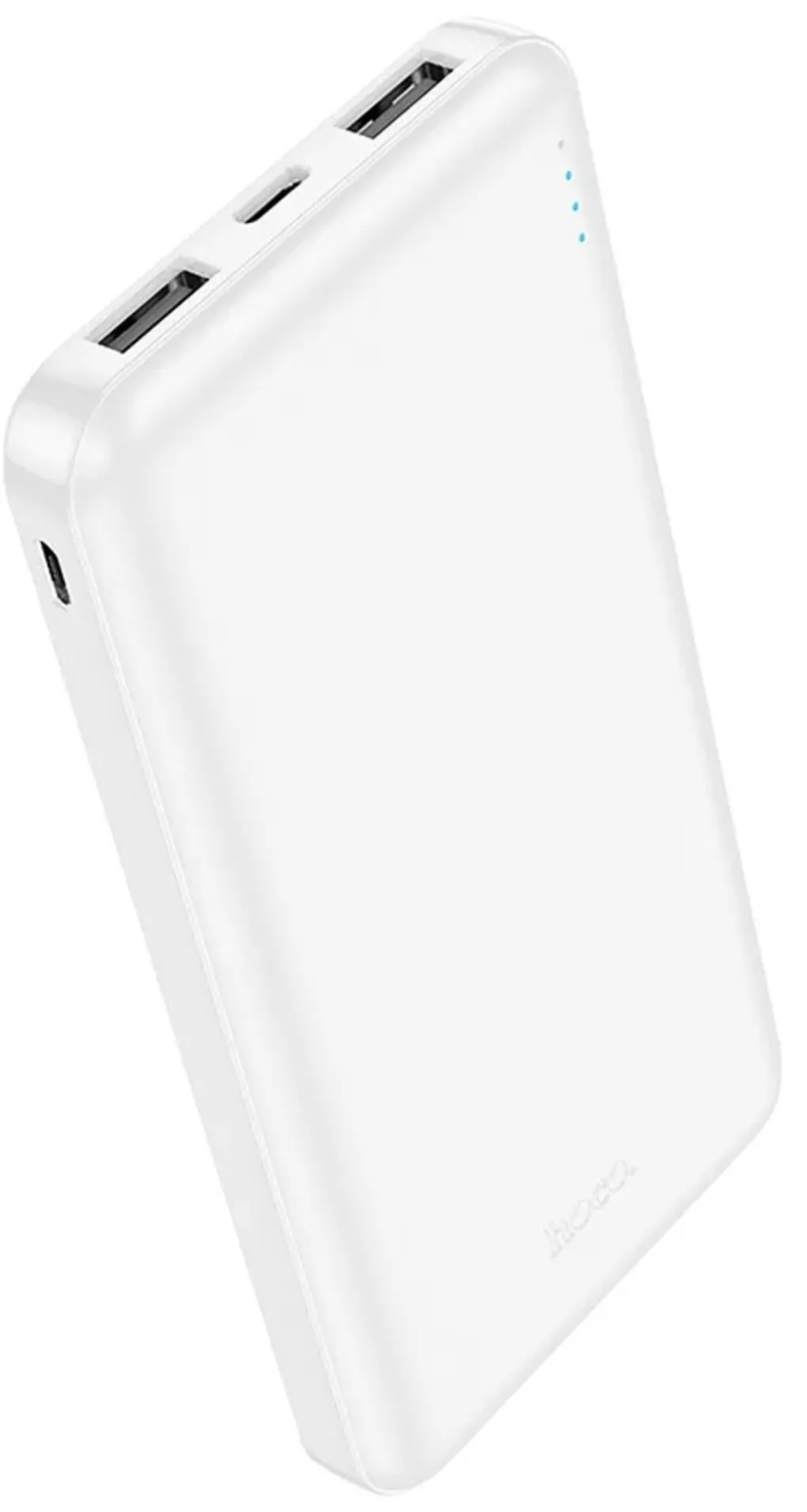 Batteria Esterna HOCO J100, 10000mAh, 10W, 2 x USB-A, Bianca - immagine 1