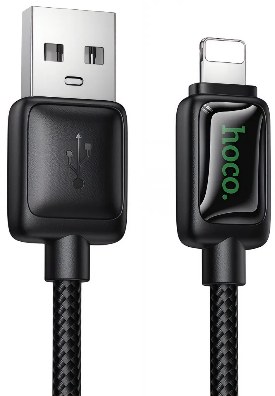 Cavo Dati e Ricarica USB-A - Lightning HOCO U146, 12W, 1.2m, Nero - immagine 1