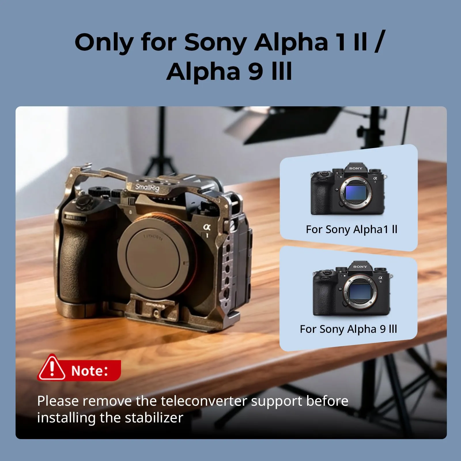 SMALLRIG Gabbia per sony A1 II/A9 III QR per Arca - 5642 - immagine 2