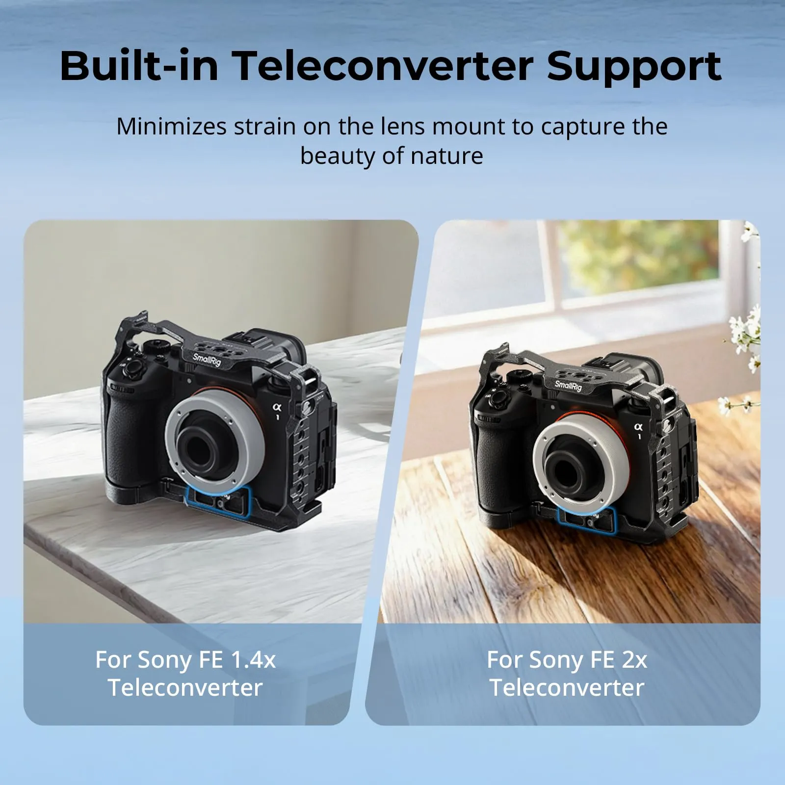 SMALLRIG Gabbia per sony A1 II/A9 III QR per Arca - 5642 - immagine 3
