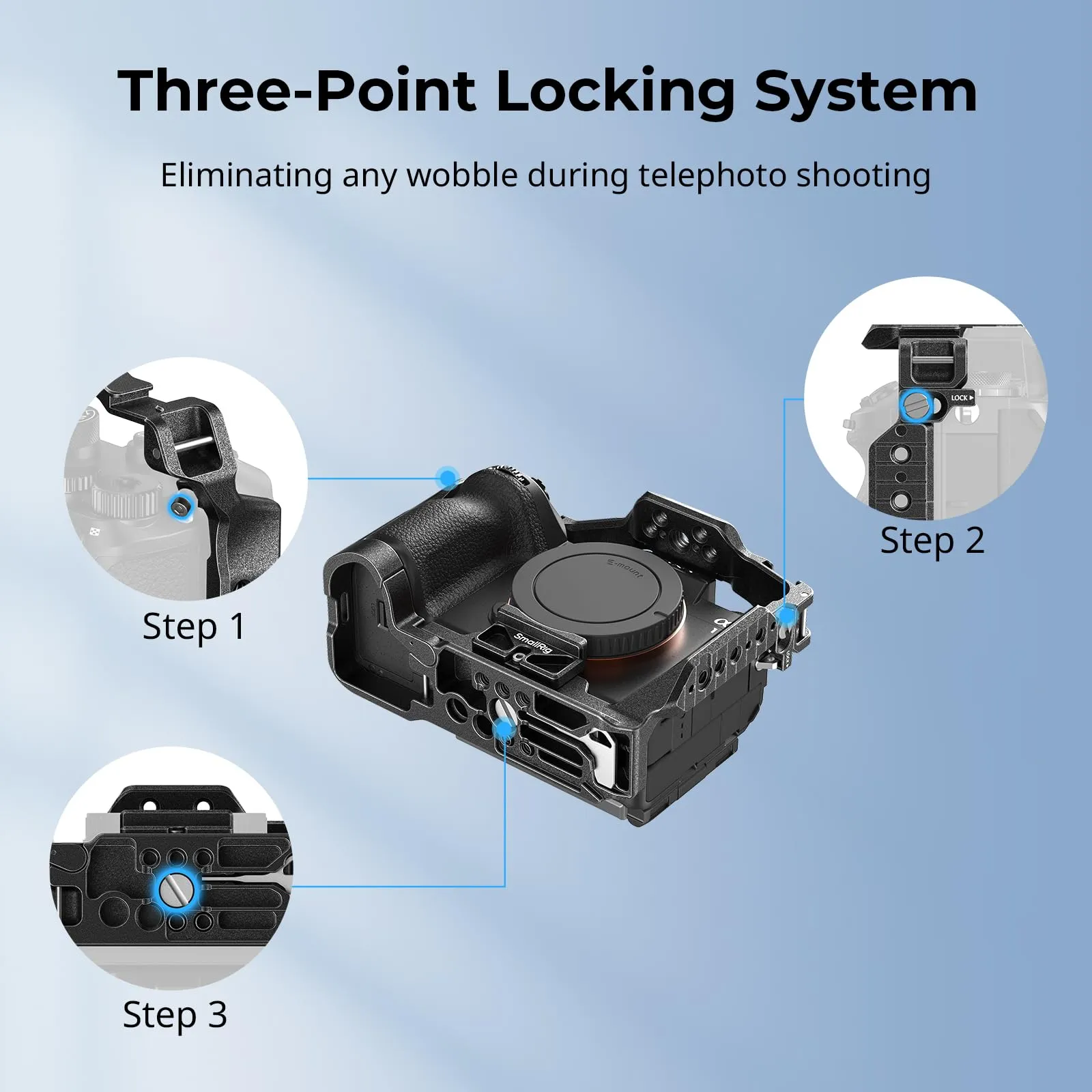 SMALLRIG Gabbia per sony A1 II/A9 III QR per Arca - 5642 - immagine 4