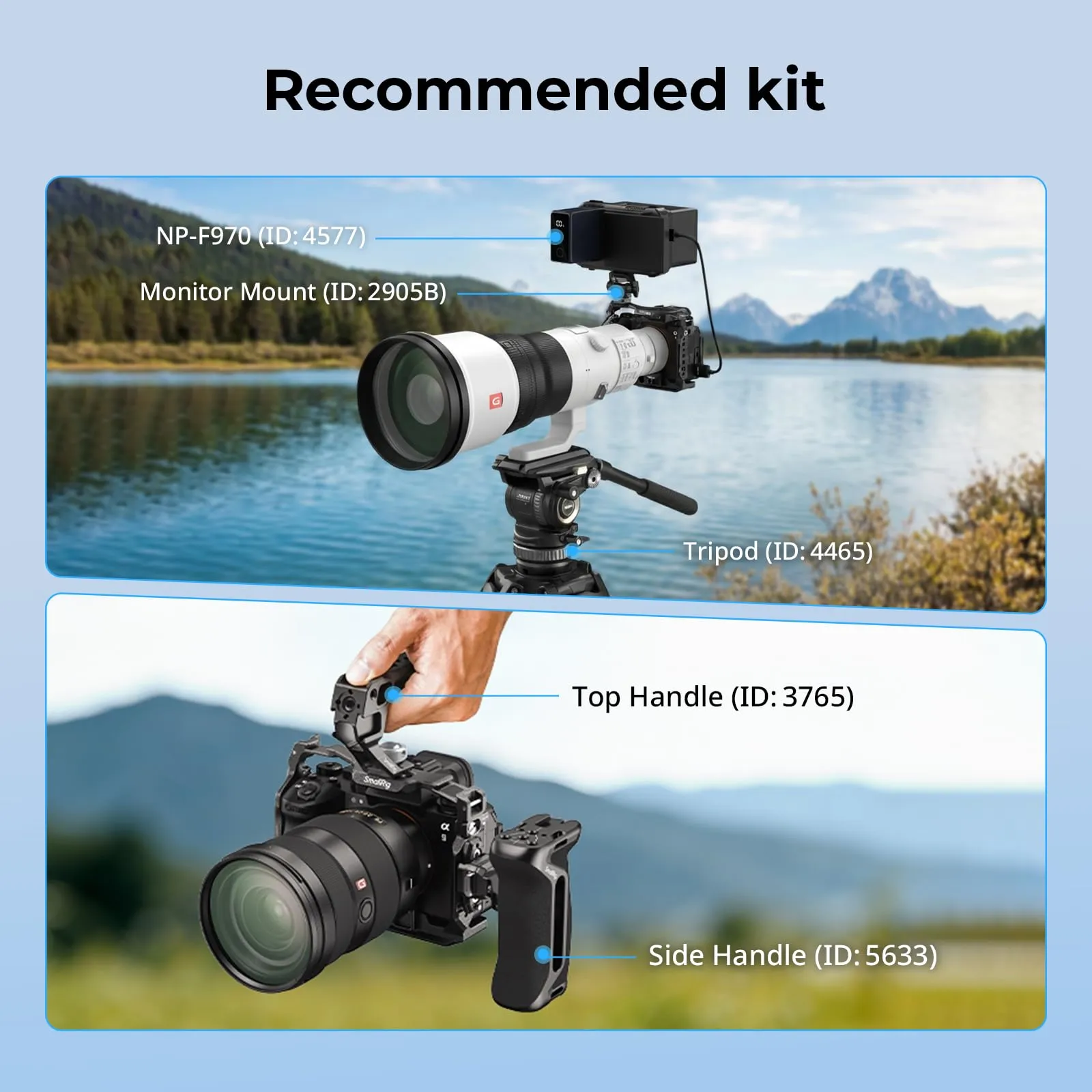 SMALLRIG Gabbia per sony A1 II/A9 III QR per Arca - 5642 - immagine 6