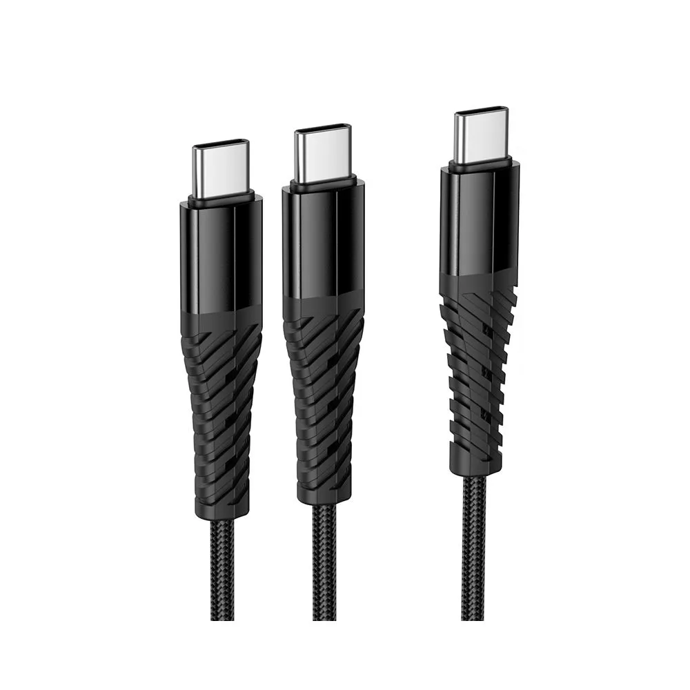 Cavo di Ricarica USB-C - 2 x USB-C HOCO X123, 10W, 1m, Nero - immagine 1