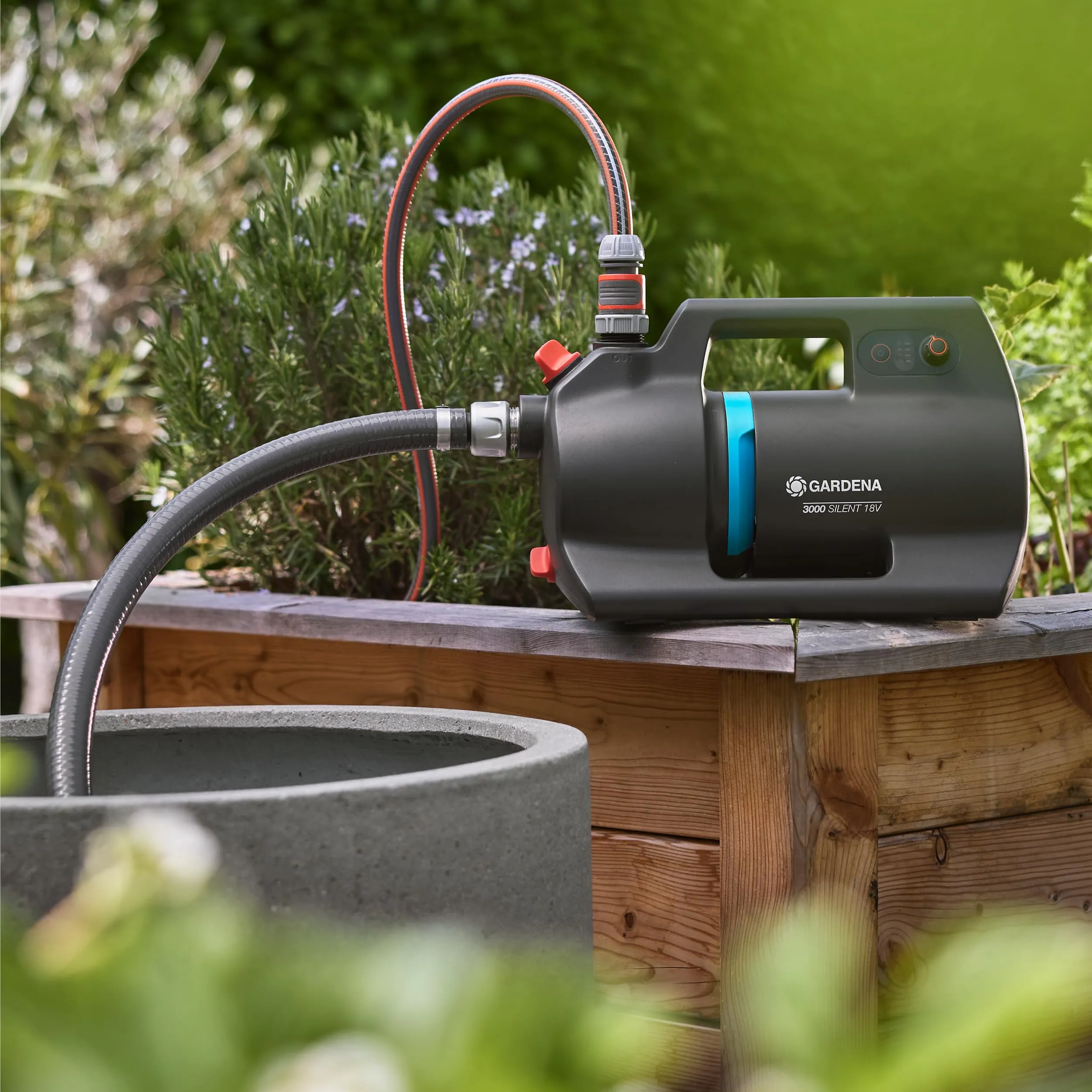 Gardena Pompa Da Giardino A Batteria 3000 Silent 18V P4A Set - immagine 10