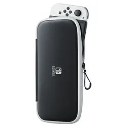 Custodia videogioco SWITCH OLED Case + Screen Protector Black e White 10008001 - immagine 1