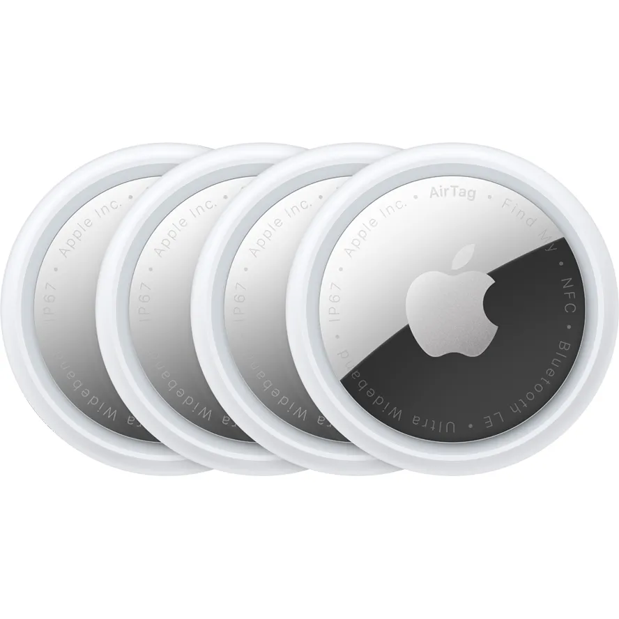 Apple AirTag, Set 4 Pezzi, Bianco MX542LL/A - immagine 1
