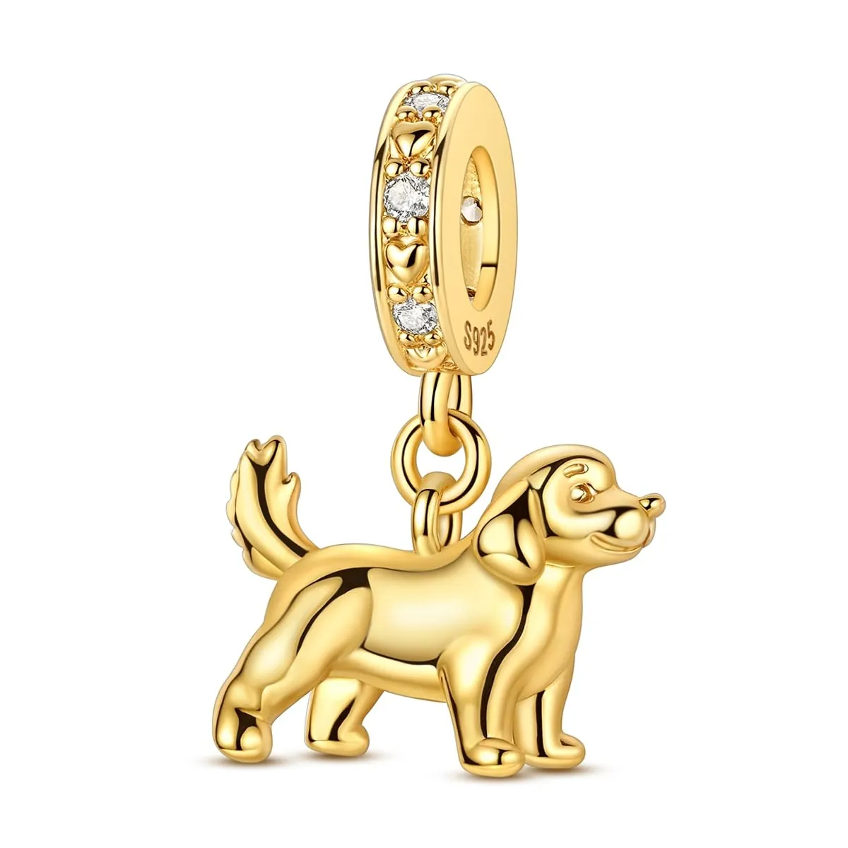 QIKAOLA Ciondolo Bead Charm Perline in argento sterling S925 per bracciali e collane europee per donne - immagine 1