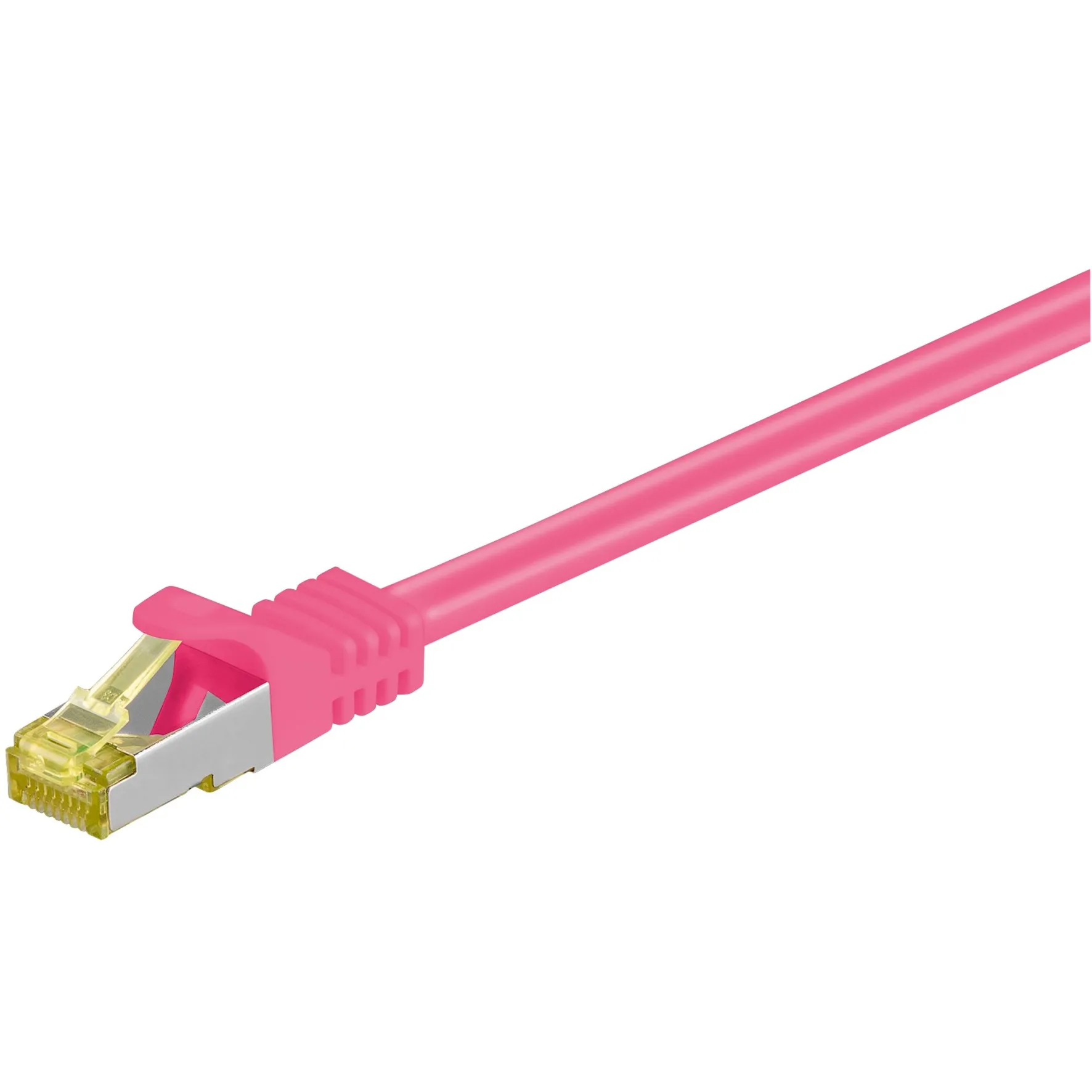 RJ-45 CAT7 5m cavo di rete Magenta S/FTP (S-STP) - immagine 1