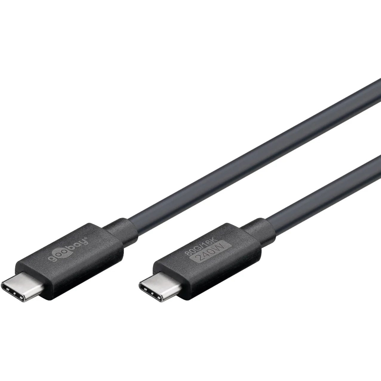 Cavo USB4 Versione 2.0, connettore USB-C > connettore USB-C, 80Gbit/s - immagine 1
