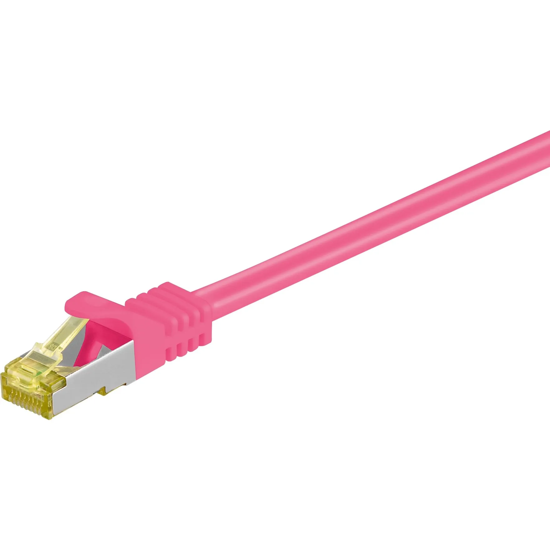 RJ-45 CAT7 2m cavo di rete Magenta S/FTP (S-STP) - immagine 1
