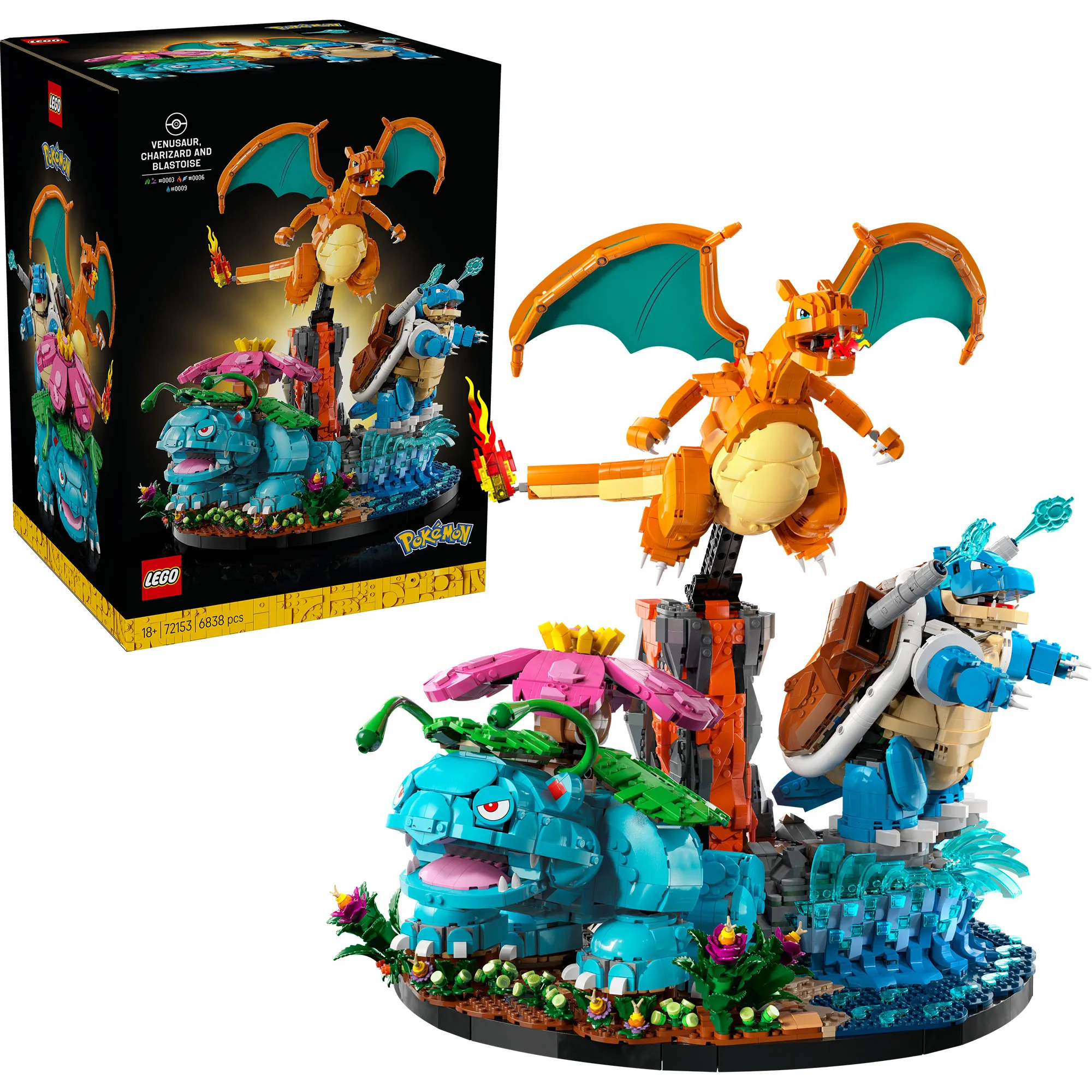 Pokémon Venusaur, Charizard e Blastoise, Giochi di costruzione - immagine 1